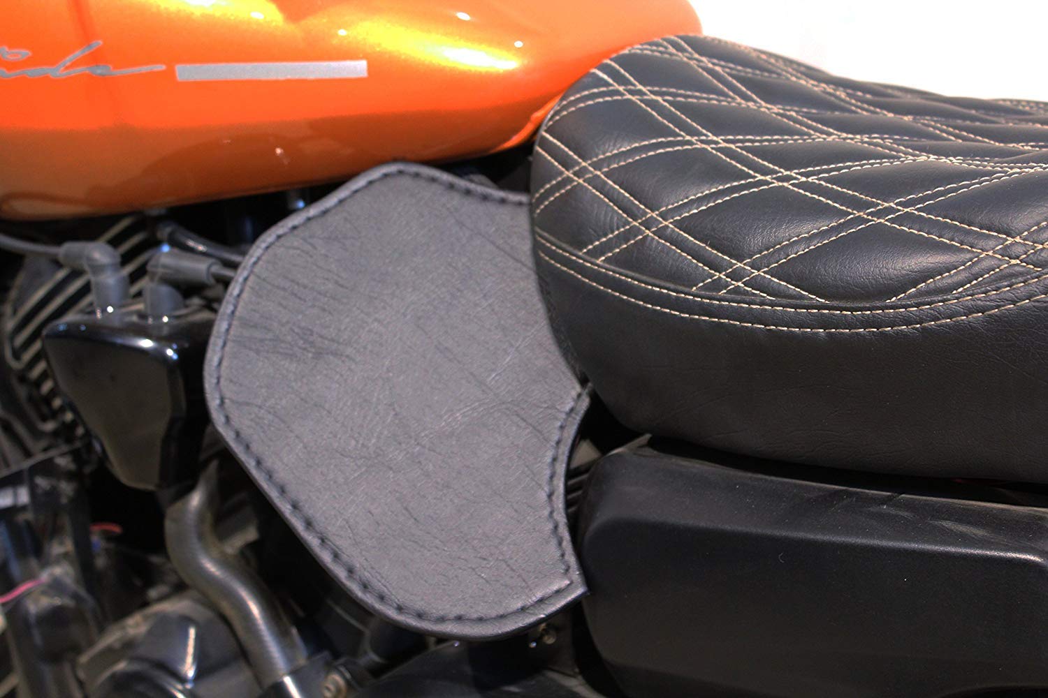 MK DESIGNS INDIA Heat Deflector for Harley Davidson Street 750 (2014-2019) - Motorcycle Engine Heat Shield for Comfortable Riding in Hot Weather
