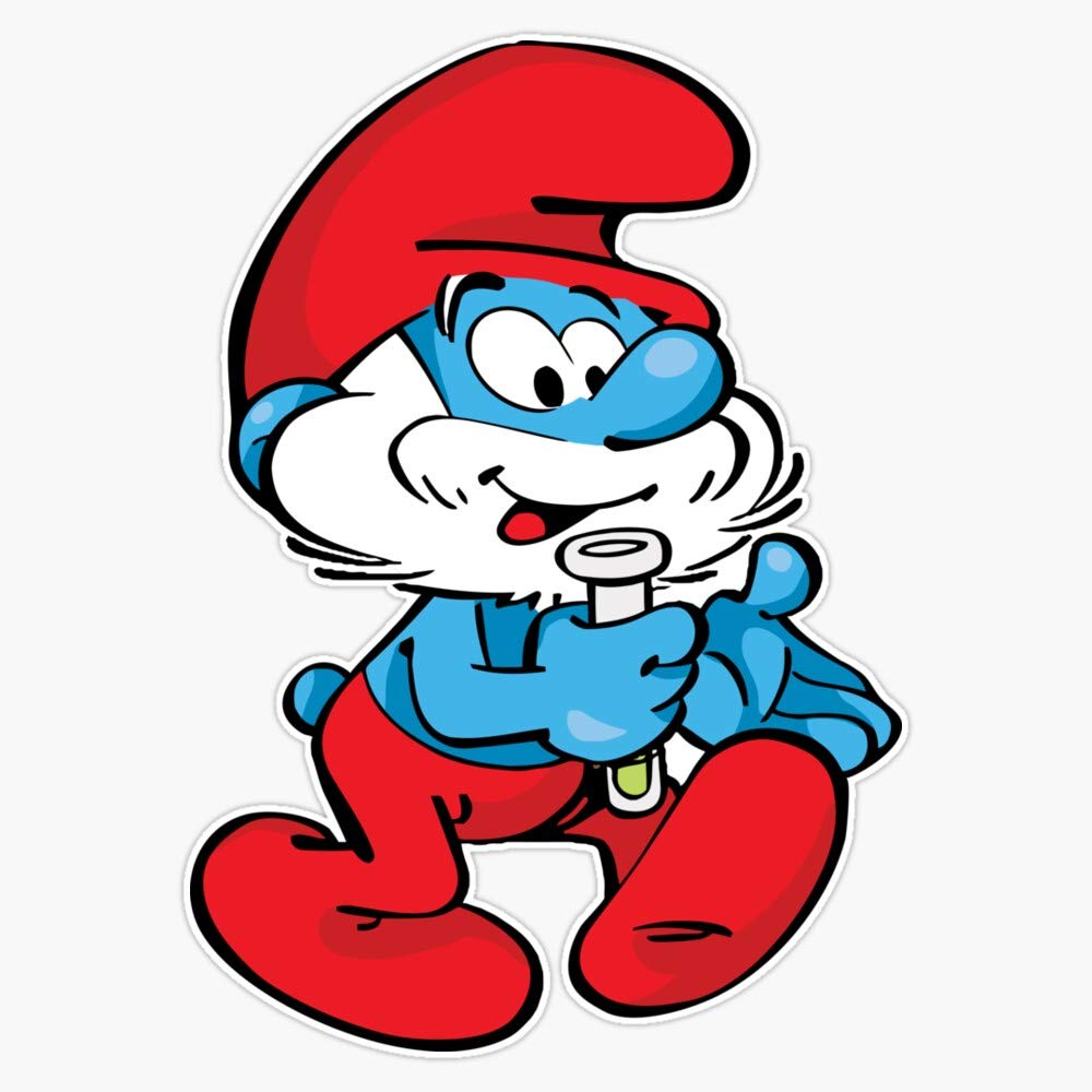 Leyland Designs Papa Smurf with Potion Vinyl Sticker - 5