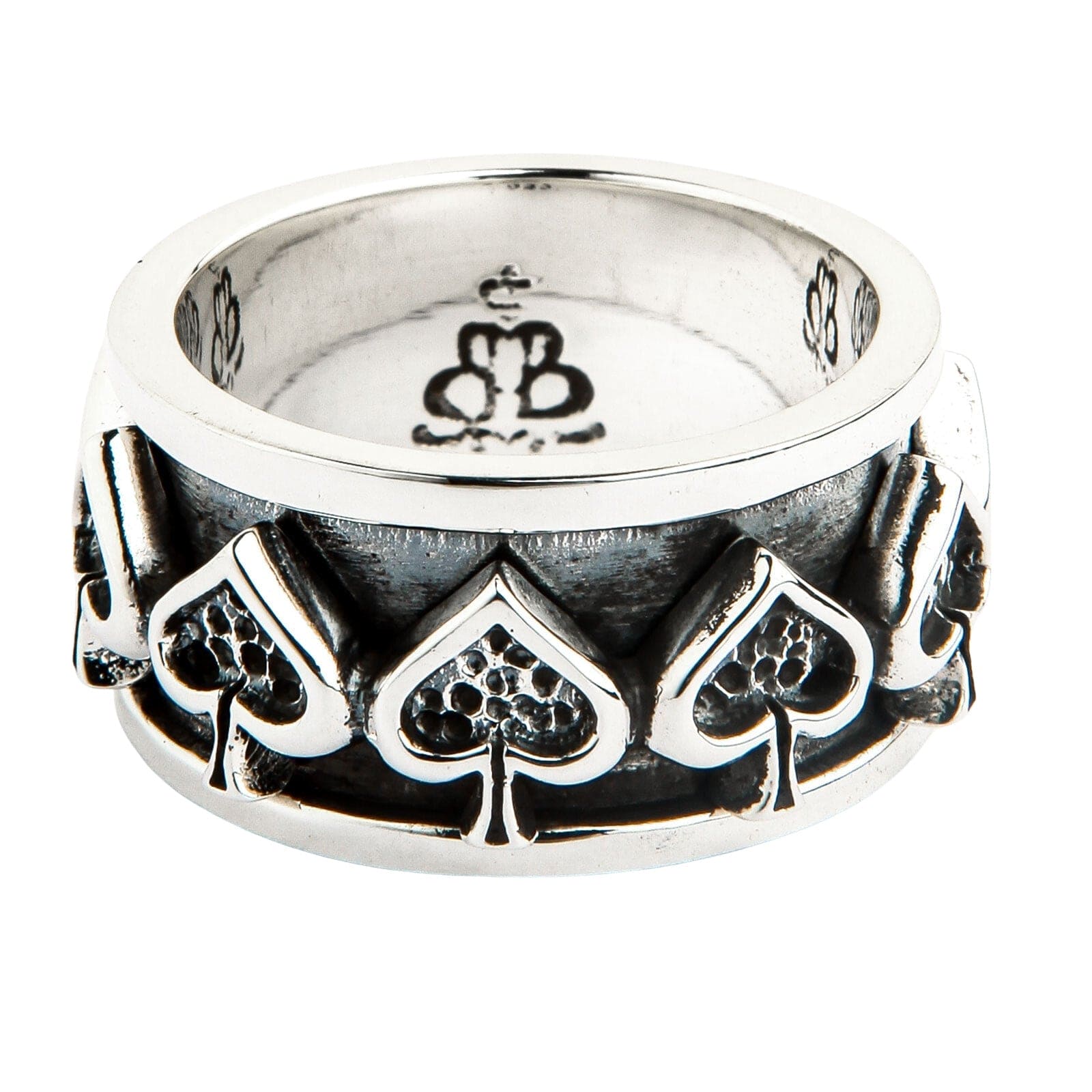 925 Sterling Silver Spinner Ring for Men & Women - Stress Relief Fidget Jewelry for Anxiety, ADHD, Focus - Adjustable Band for Everyday Wear
