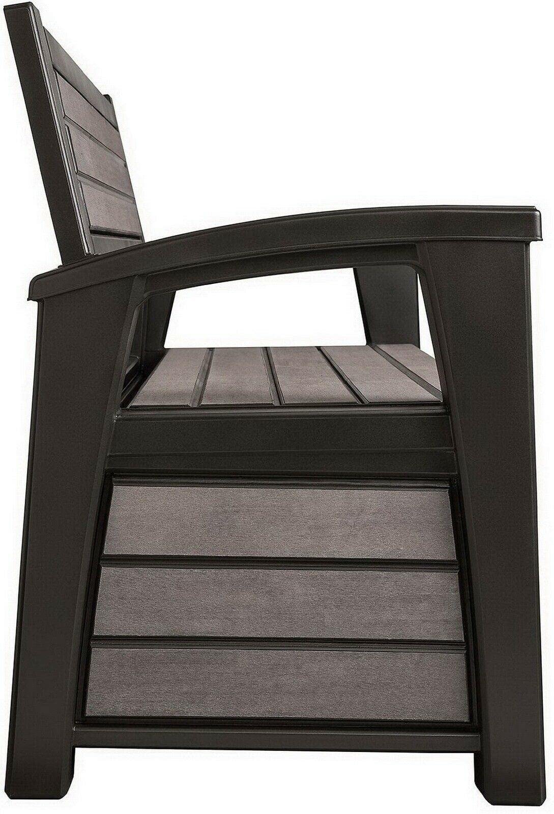 60 Gallon Large Deck Box Storage Bench - Outdoor Patio Furniture with Waterproof Fabric for Poolside, Garden & Backyard - Freestanding Shelter for Cushions, Tools & Toys - Perfect for Patio, Deck & Pool Area Storage