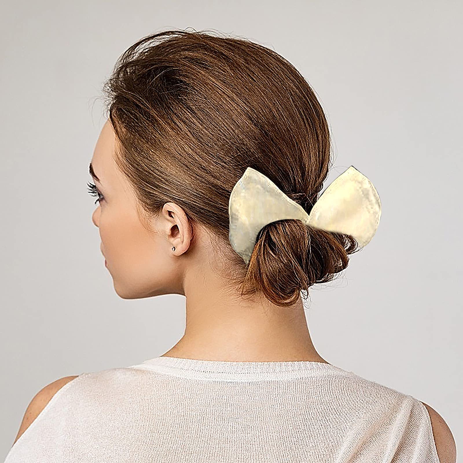 Deft Bun Hair Donut Maker - 1/3PC Hair Bun Former, Hair Bands & Magic Clip Set for French Twist Hairstyles | Women's Hair Styling Tool for Work, Parties & Special Occasions | Multicolor Cloth Hair Accessories