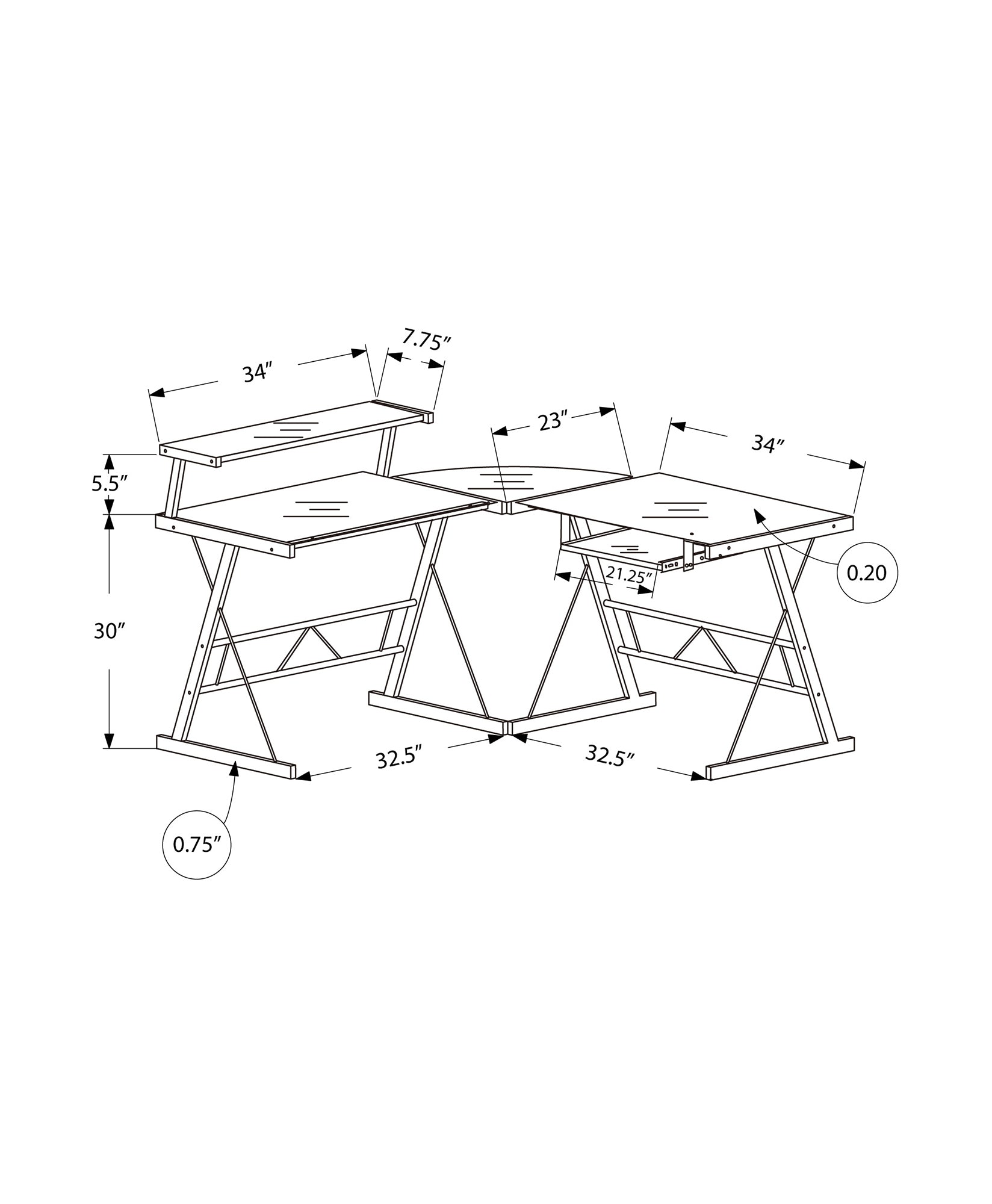 Premium Black Metal Corner Desk with Tempered Glass Top - Modern Home Office Furniture for Small Spaces & Workstations - Perfect for Remote Work, Study & Gaming Setup