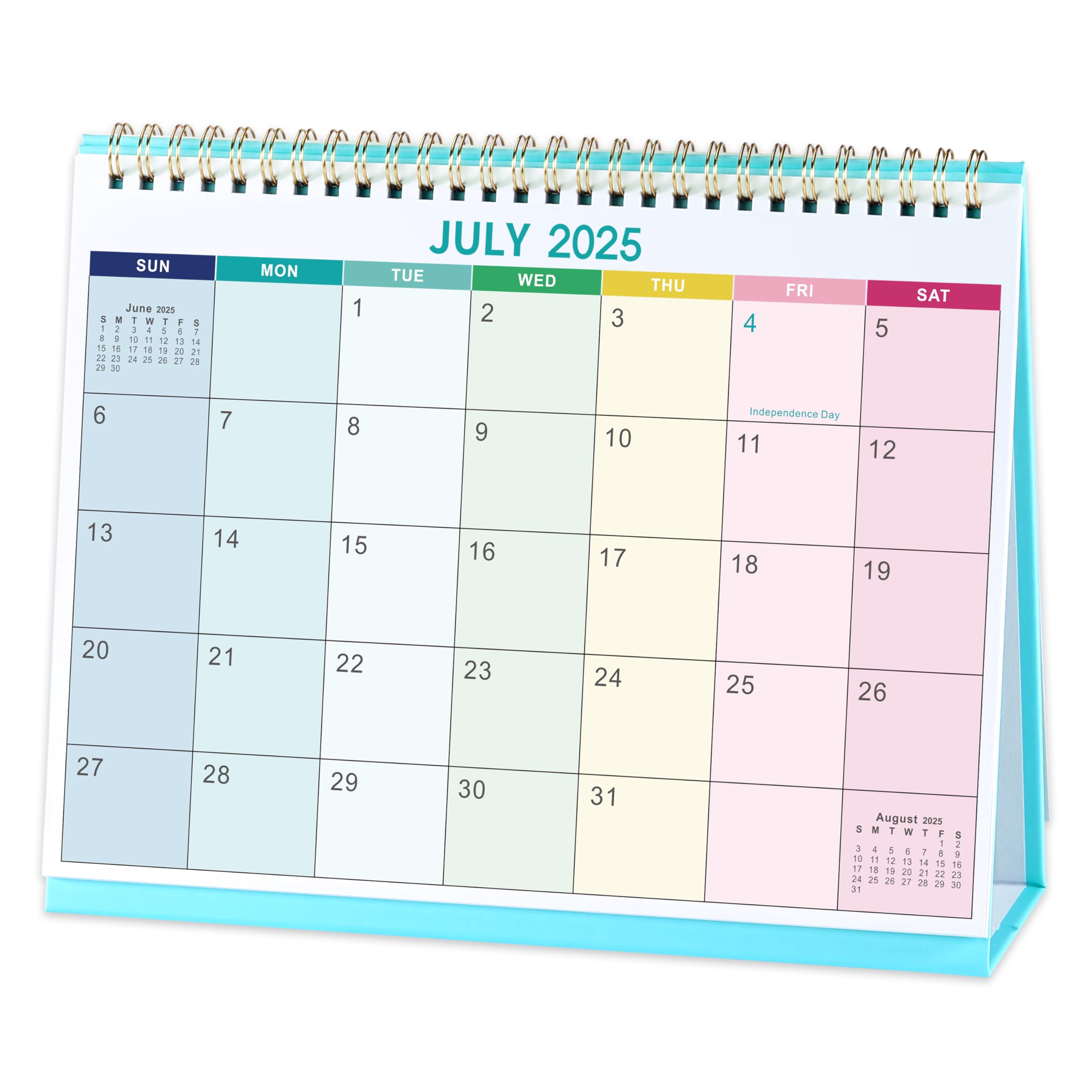2025-2026 Desk Calendar | July 2025 - December 2026 | 9.8