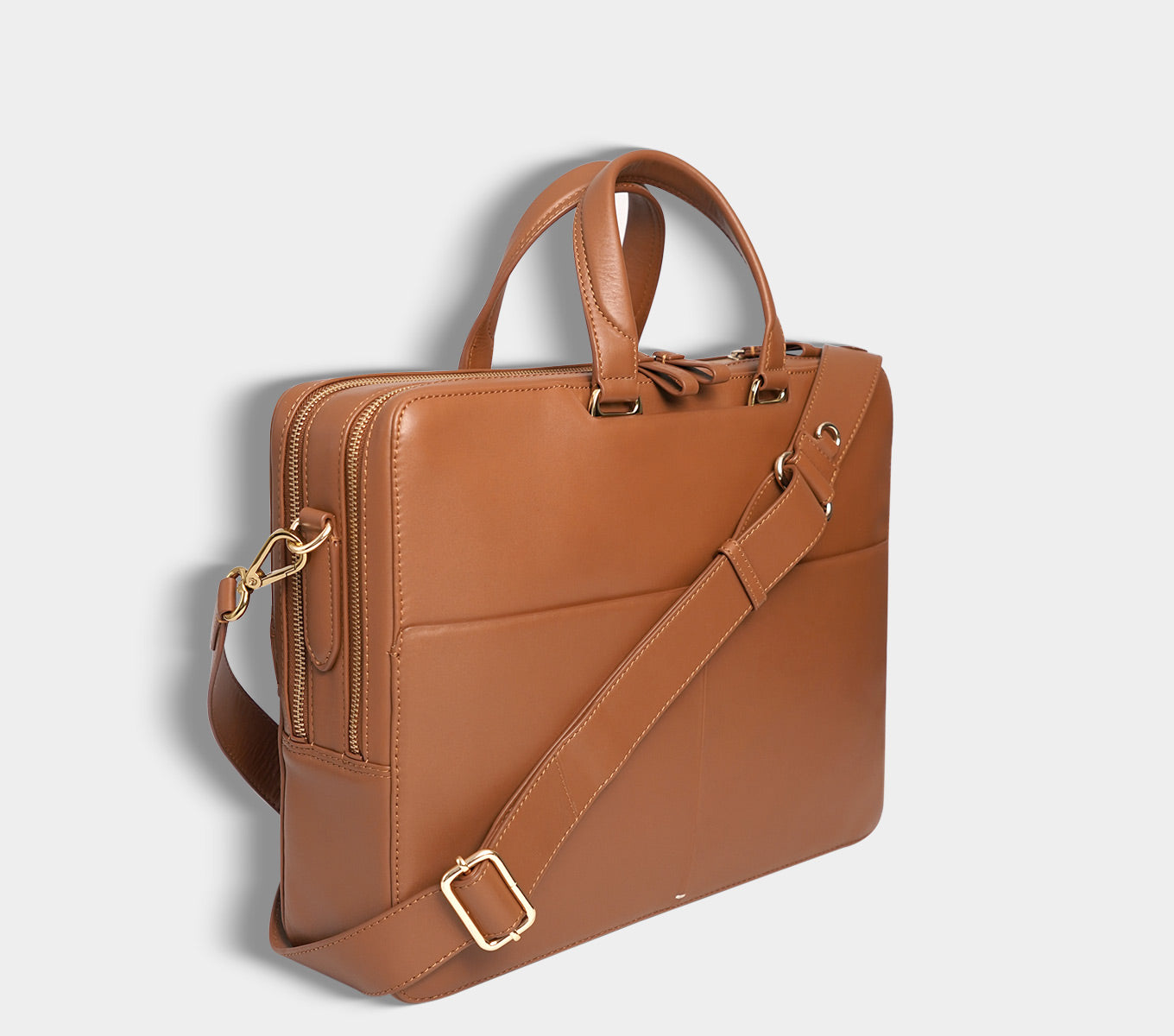 CAMDEN TWIN WORKCASE - Premium Leather Laptop Briefcase for Business Professionals | Perfect for Office, Travel & Daily Commute