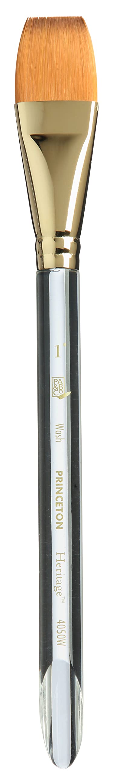 Princeton Heritage Series 4050 Synthetic Sable Paint Brush - 1 Inch Watercolor & Wash Brush for Artists - Perfect for Watercolor Painting, Acrylic Washes & Fine Detailing