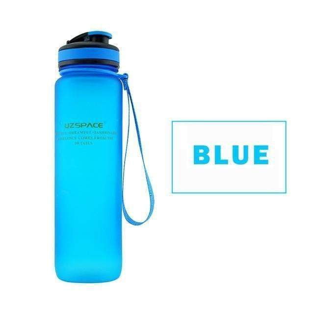 UZSPACE BPA Free Water Bottle 22oz (650ml) & 34oz (1L) - Leak Proof, Durable Plastic Bottle for Gym, Hiking, Travel & Everyday Use