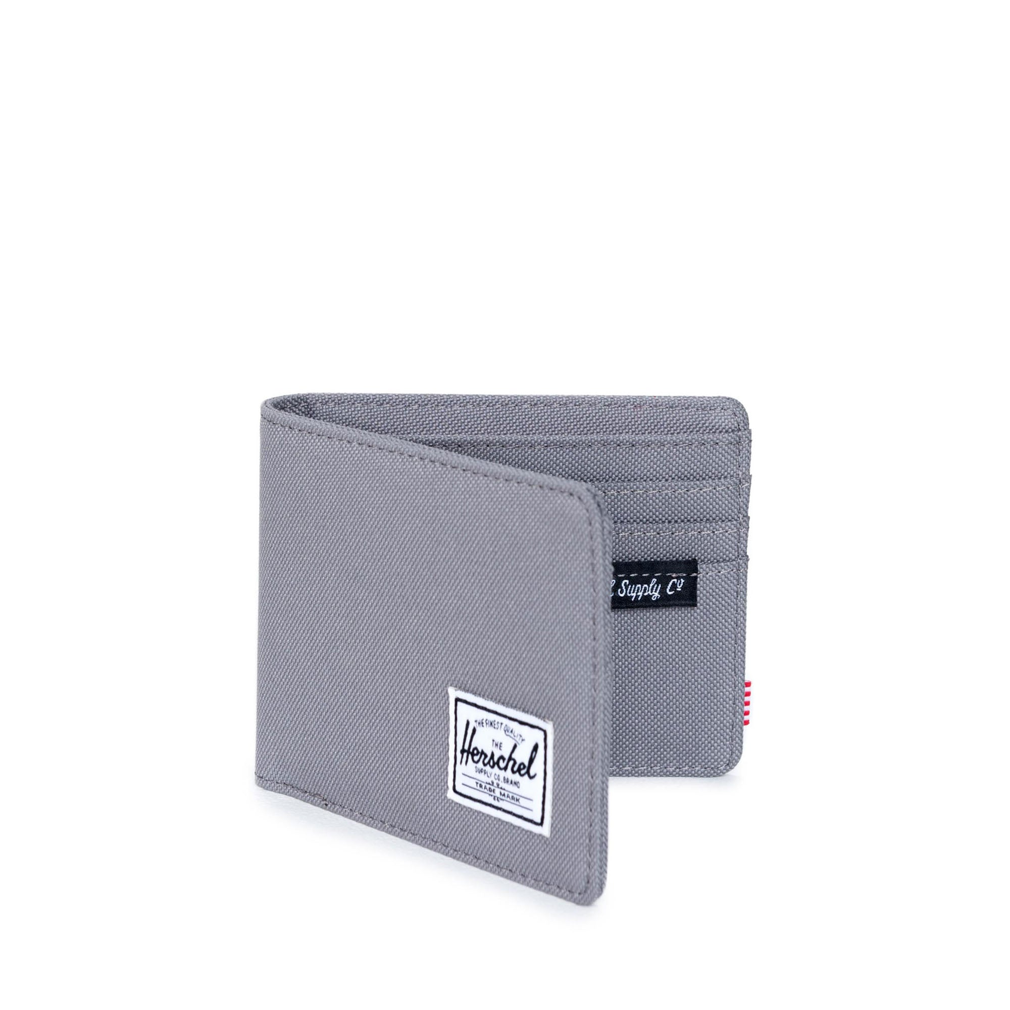Herschel Roy Slim RFID Blocking Wallet for Men - Stylish Grey Minimalist Card Holder for Everyday Use & Travel