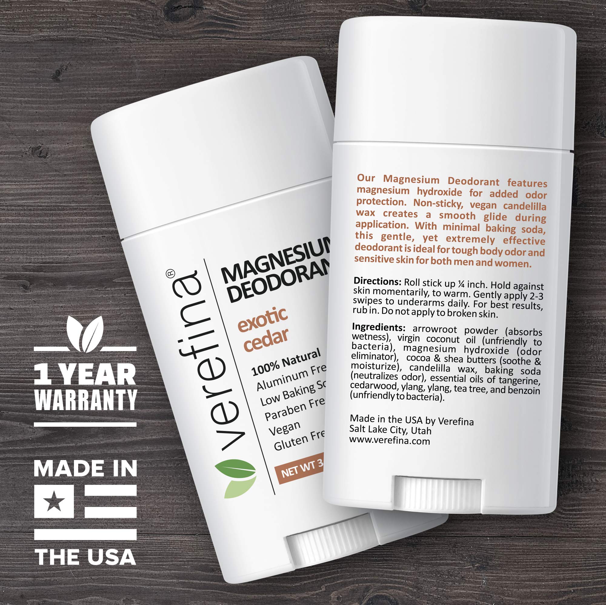 Natural Aluminum-Free Deodorant for Men & Women - Hypoallergenic, Vegan, Cruelty-Free & Non-Toxic | Paraben-Free Sensitive Skin Deodorant Stick (3 Oz) | Perfect for Gym, Work & Daily Freshness