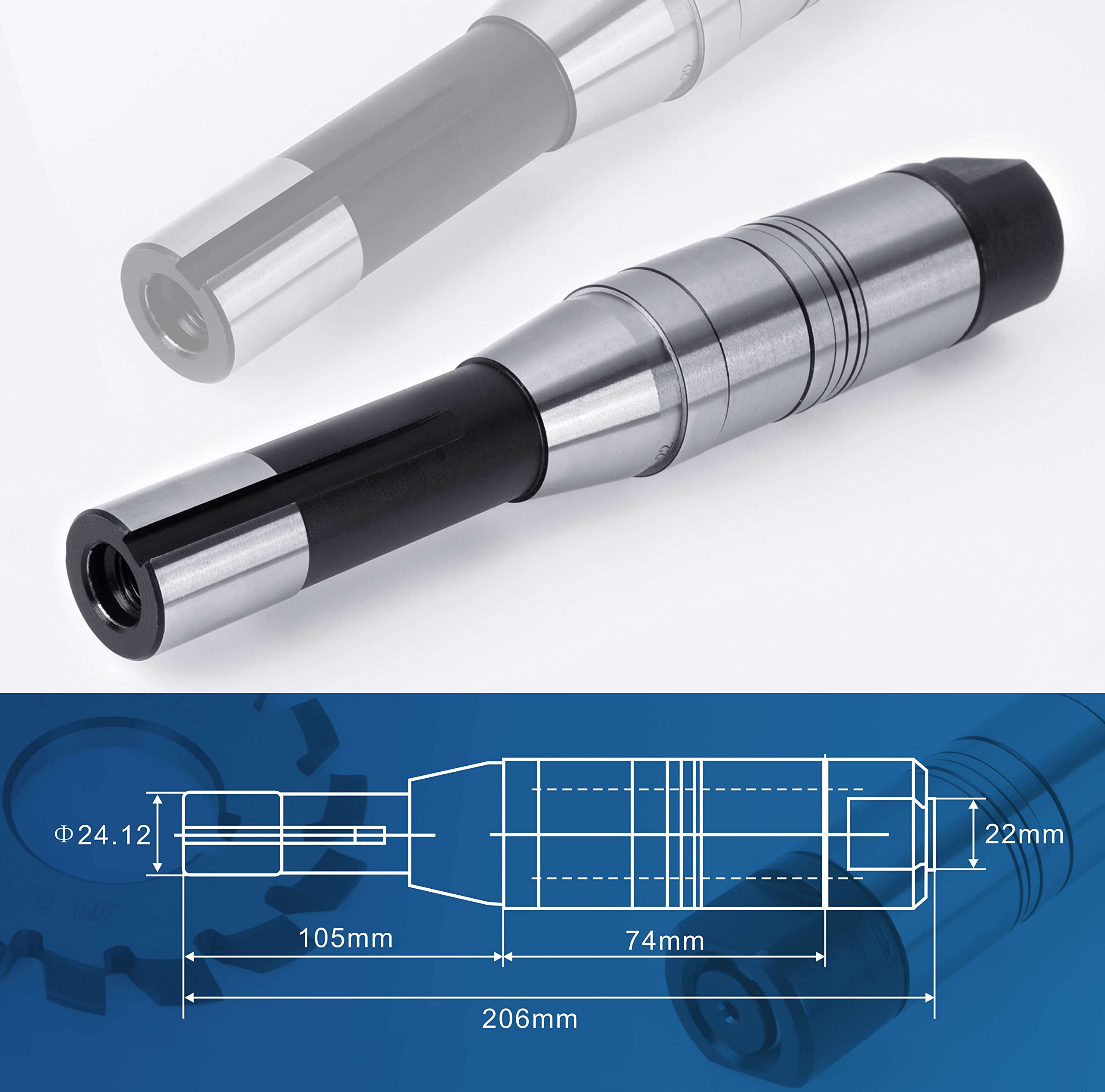 High-Speed Steel (HSS) Involute Gear Cutter Set - DP16 PA14-1/2, 22mm Bore, No.1-8 Cutters with R8 Shank - Precision Milling Arbor Gear Mill Cutter Holder for Lathe & CNC Machining - Ideal for Gear Cutting, Metalworking, and Industrial Manufacturing