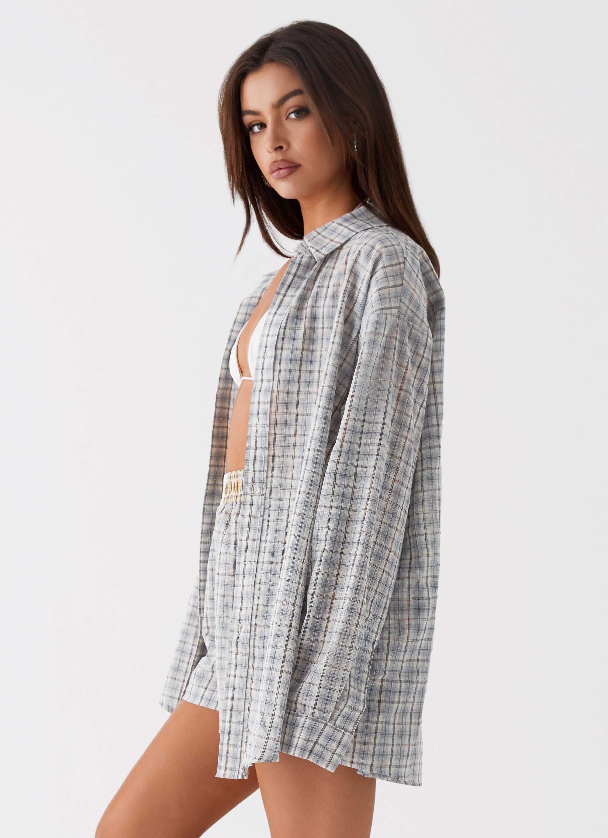 Harley Davidson Oversized Checkered Shirt for Men - Grey Plaid Flannel Shirt, Comfortable & Stylish Casual Wear for Motorcycle Riders & Outdoor Enthusiasts