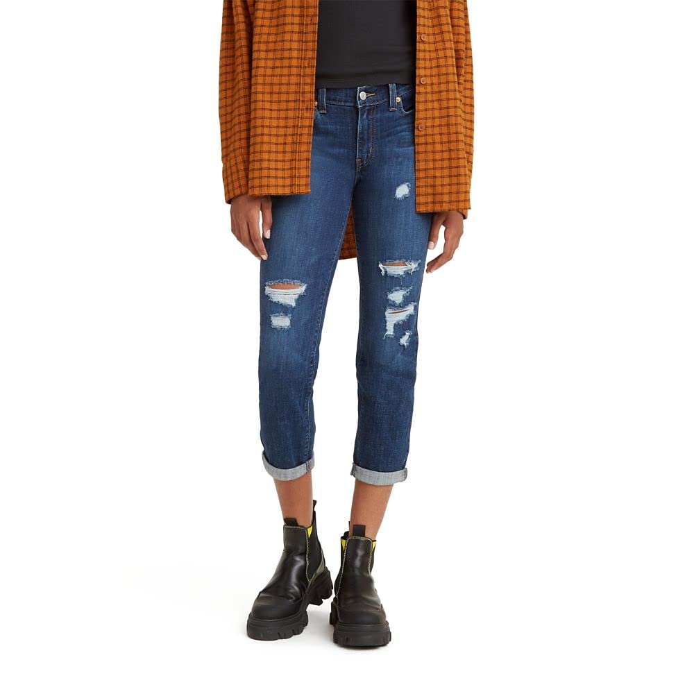 Levi's Women's New Boyfriend Jeans - Relaxed Fit Stretch Denim Pants for Casual Wear & Everyday Outfits