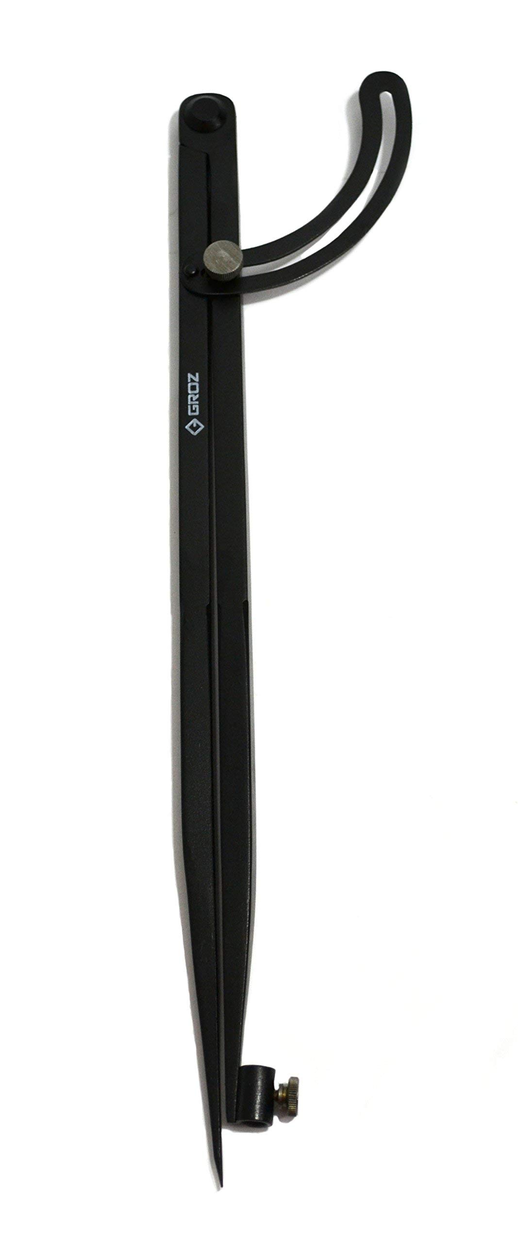 Groz 01554 16-Inch Wing Compass with Powder Coated Finish - Perfect for Drafting, Engineering, and School Geometry Projects