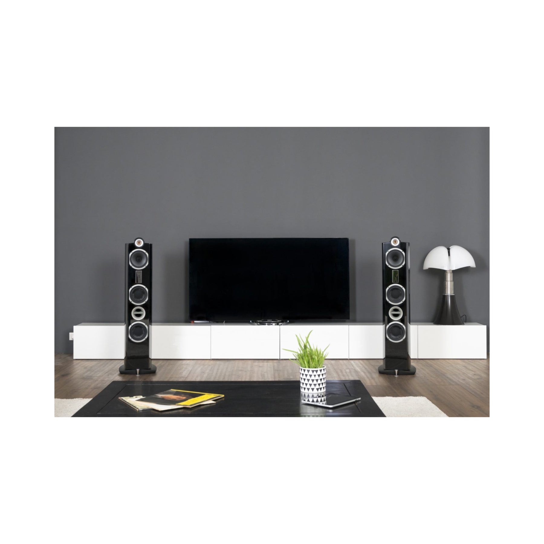 Premium Triangle Signature Delta Floorstanding Speakers - High-Fidelity Stereo Sound for Home Theater & Music Listening