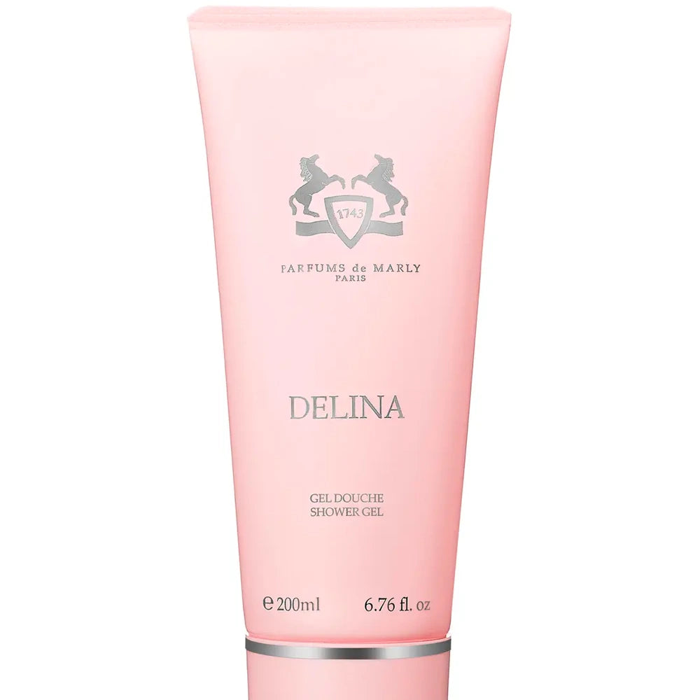 Delina Shower Gel for Women - 6.7 oz Moisturizing Body Wash with Floral Scent - Perfect for Daily Shower & Relaxing Bath Time