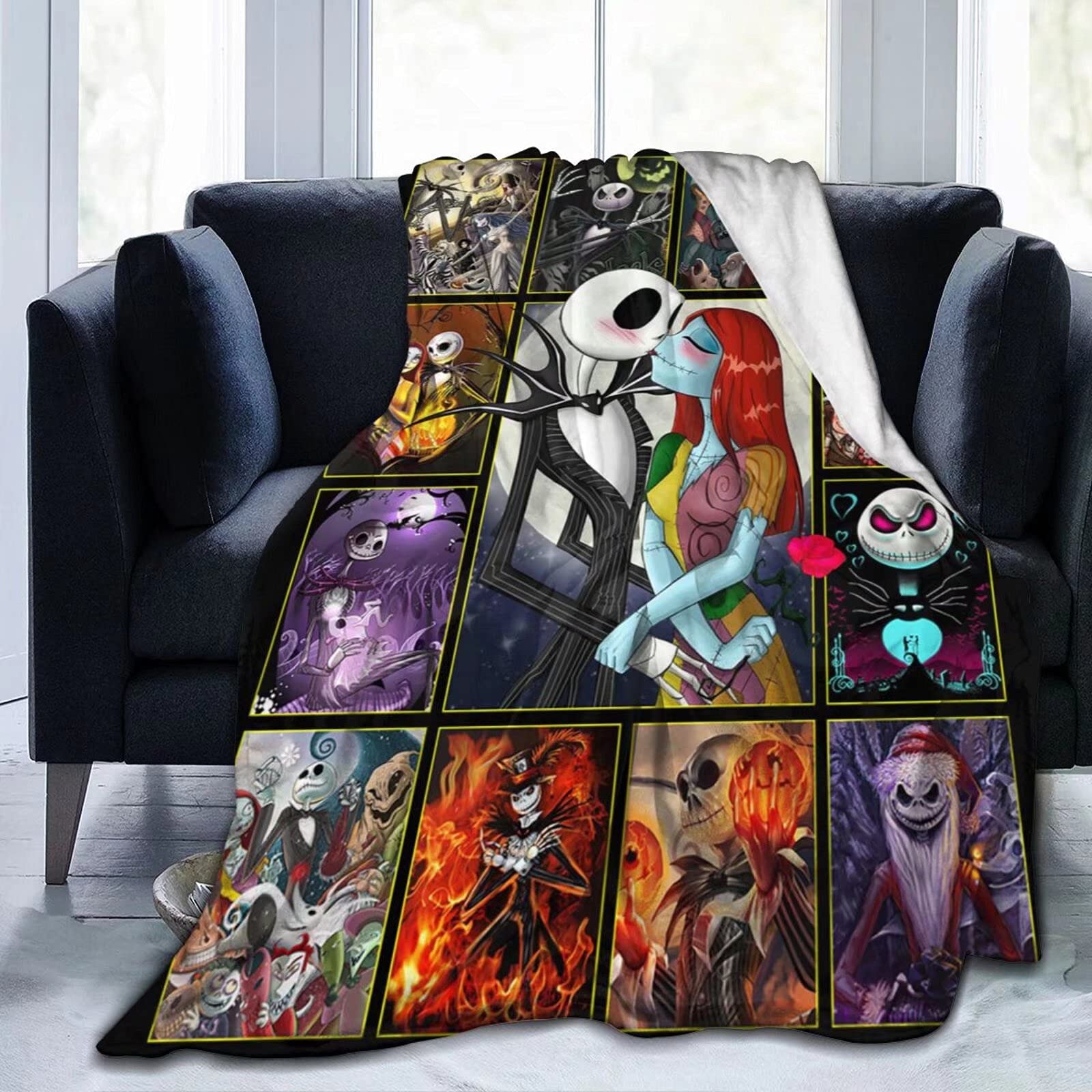 3D Printed Christmas Throw Blankets - Ultra Soft & Washable Bed Blankets (50