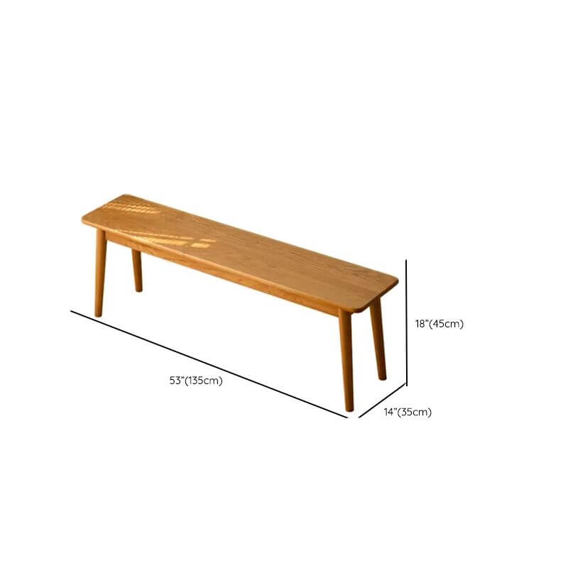 Modern Solid Color Unfinished Wood Dining Bench - Simple & Stylish for Kitchen, Dining Room, or Breakfast Nook