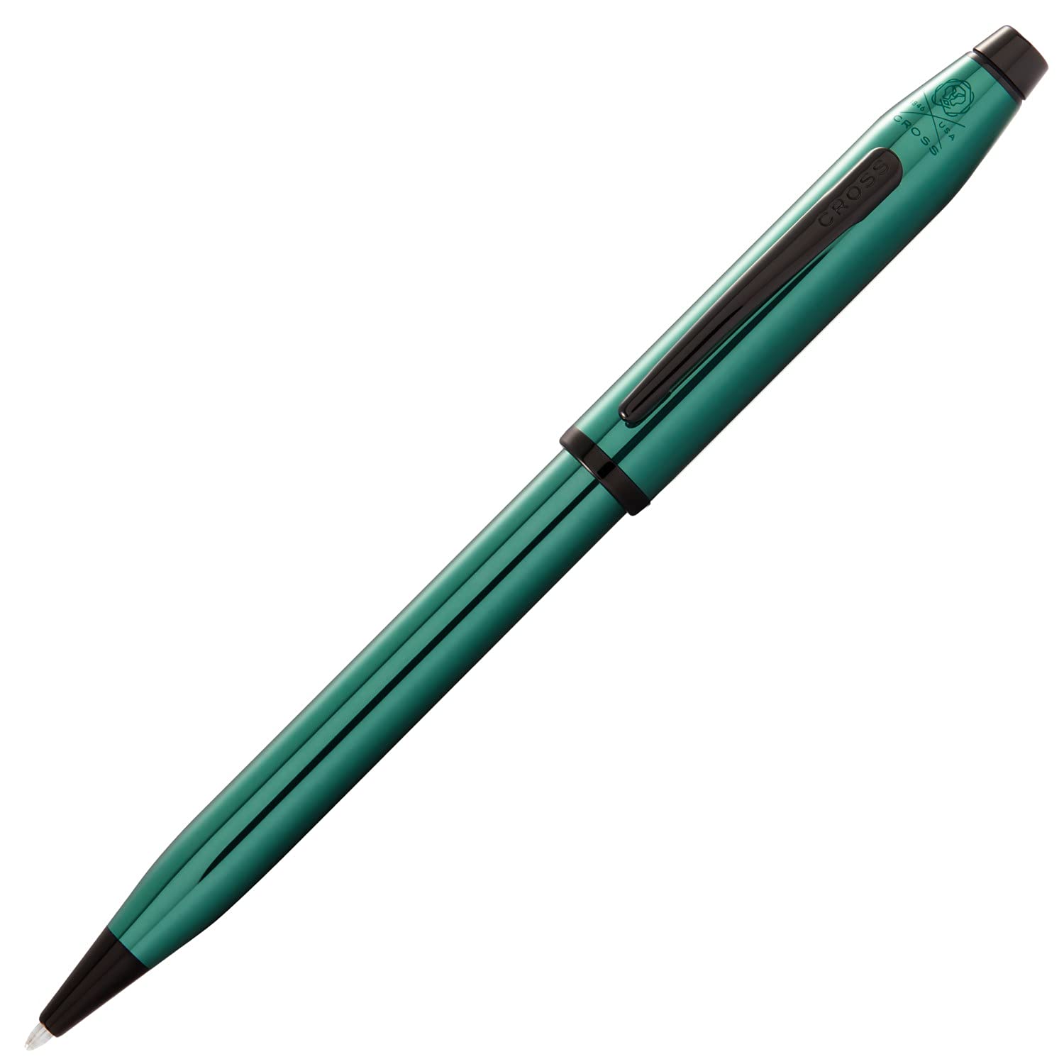 Cross Century II Refillable Ballpoint Pen - Medium Point Luxury Writing Pen with Translucent Green Lacquer Finish - Includes Elegant Gift Box for Business, Gifting & Professional Use