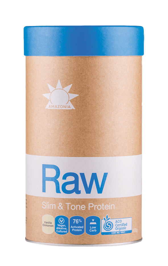 Amazonia Raw Slim & Tone Protein Powder - Organic Plant-Based Vegan Protein for Weight Loss & Muscle Tone - Perfect for Smoothies, Shakes & Post-Workout Recovery