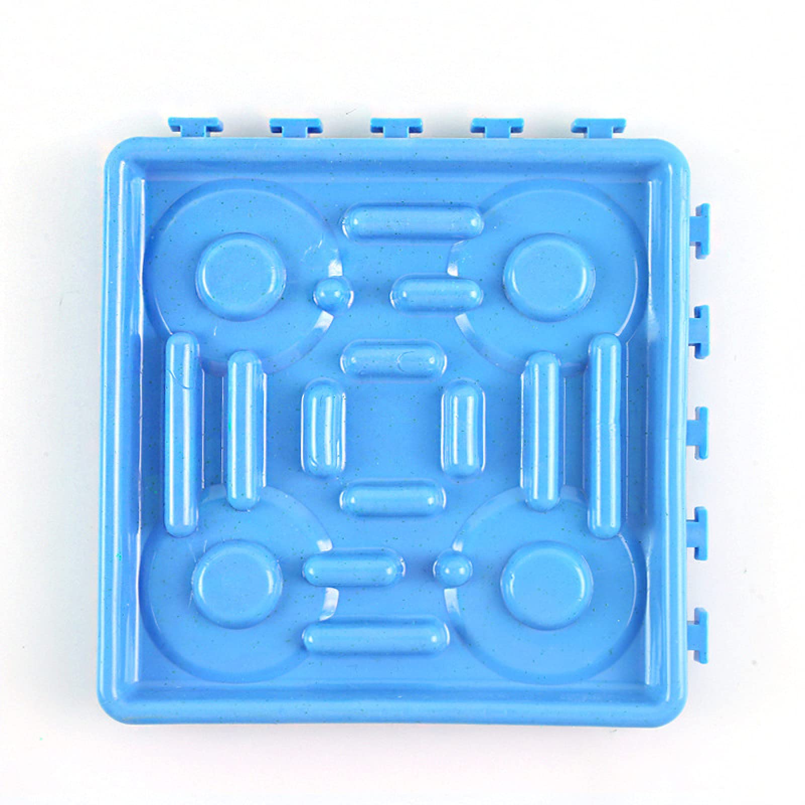 Blingpony Dog Slow Feeder Lick Mat - Non-Slip Suction Cup Slow Feeding Bowl for Small & Large Dogs - Dual Use for Bathing, Grooming & Training - Blue Pet Licking Mat - Perfect for Anxious Dogs & Mealtime Enrichment