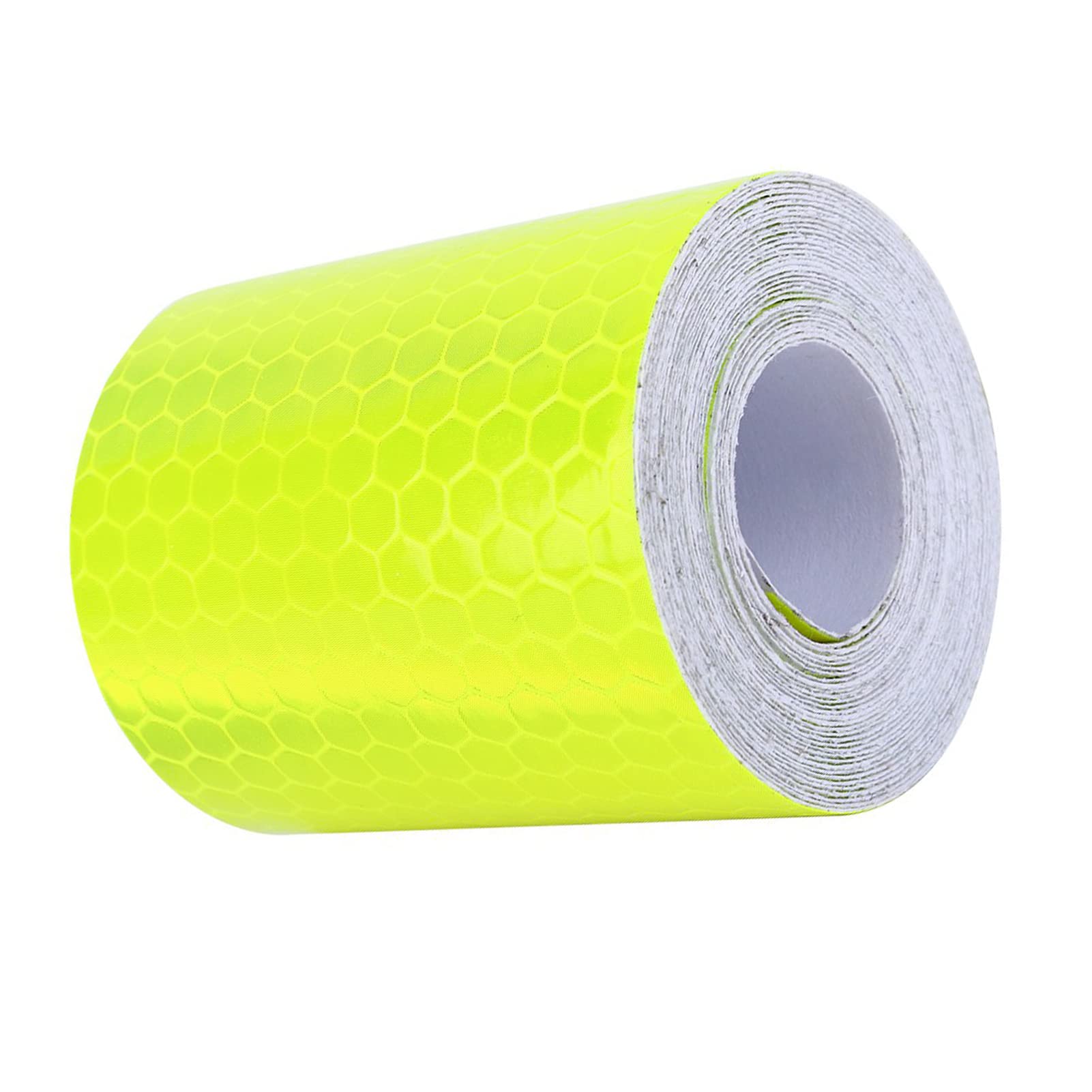 High Visibility Reflective Safety Tape - Fluorescent Yellow Green for Emergency Vehicles, Hazard Warning & Road Marking - Waterproof & Durable for Night Safety, Construction Zones & Outdoor Activities