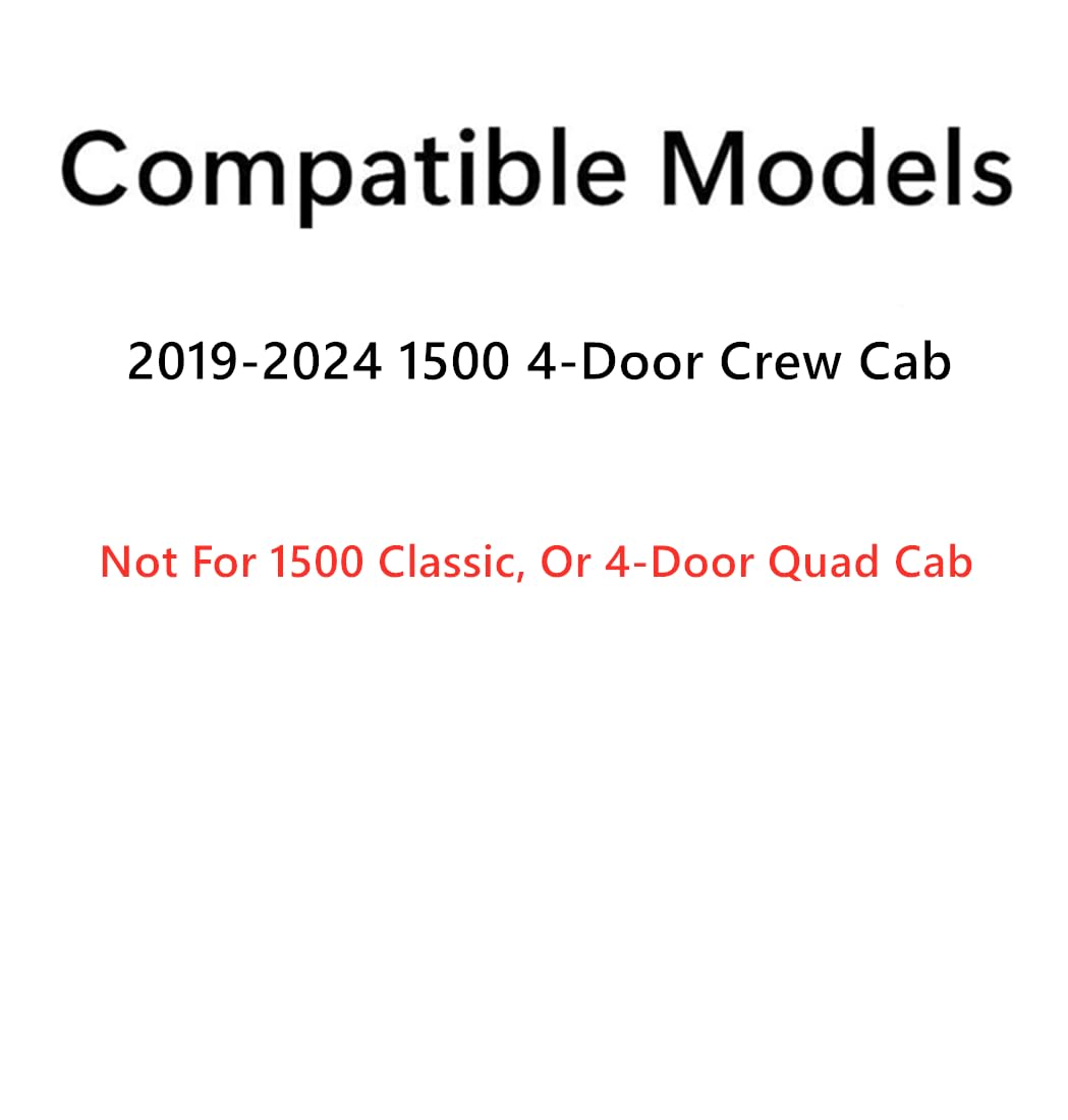 OEM Driver Side Rear Door Window Glass for Ram Pickup 4-Door Crew Cab 2019-2024 Models (Excludes 1500 Classic) - Perfect Replacement for Broken or Cracked Windows, Ensures Smooth Operation and Secure Fit