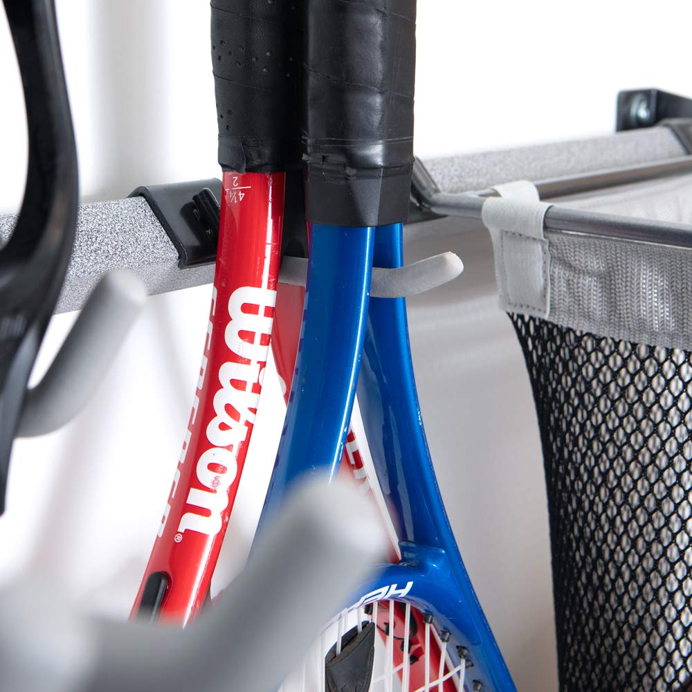 Customizable Monkey Bar Storage Garage Organizer - Heavy Duty Sports Equipment Rack for Balls, Bikes & Gear | Perfect for Home Gym, Garage Organization & Sports Storage