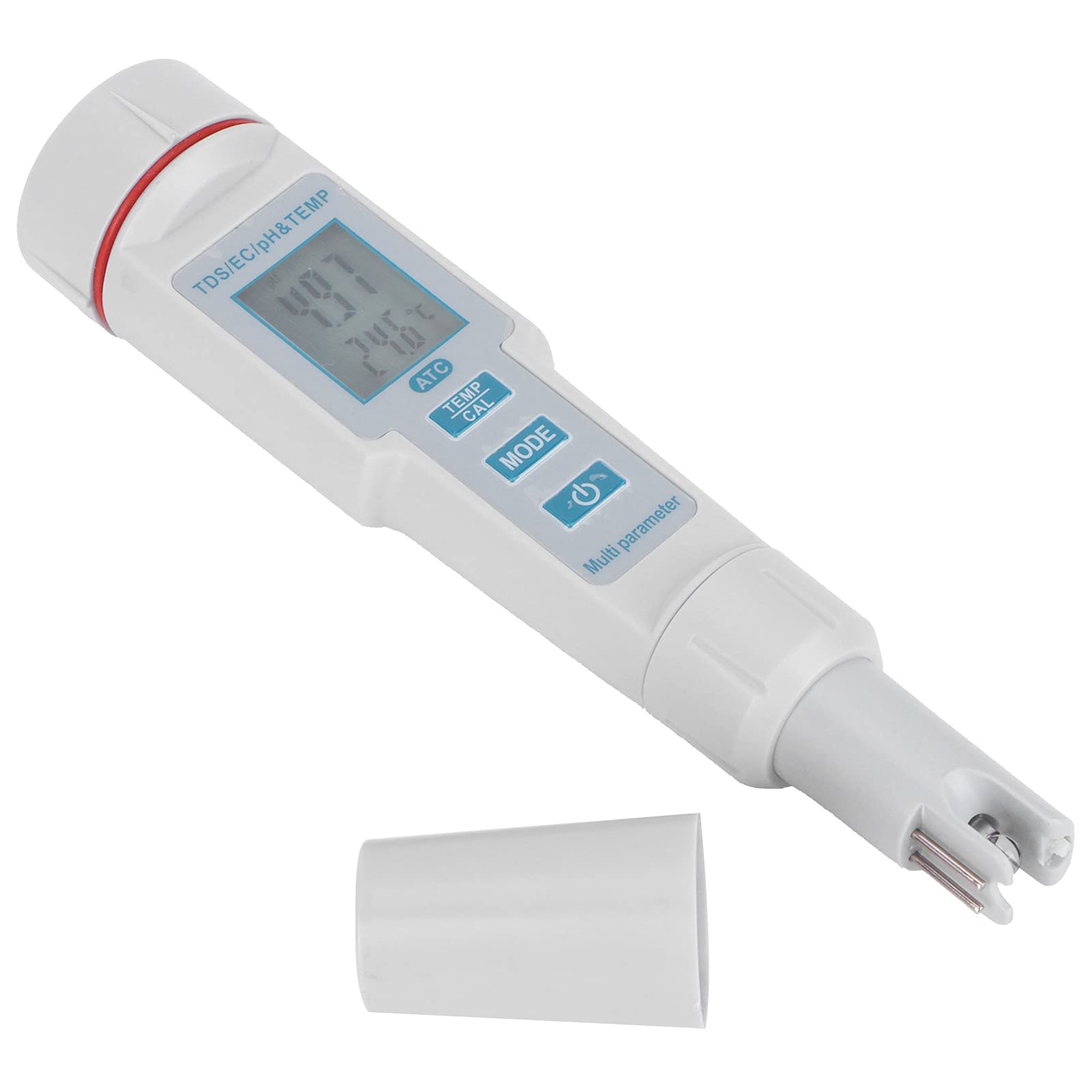 01 Water Quality Tester Pen - Digital pH/EC/TDS/Temperature Meter for Aquariums, Hydroponics, Hot Springs & Swimming Pools | Perfect for Home, Lab & Outdoor Water Testing