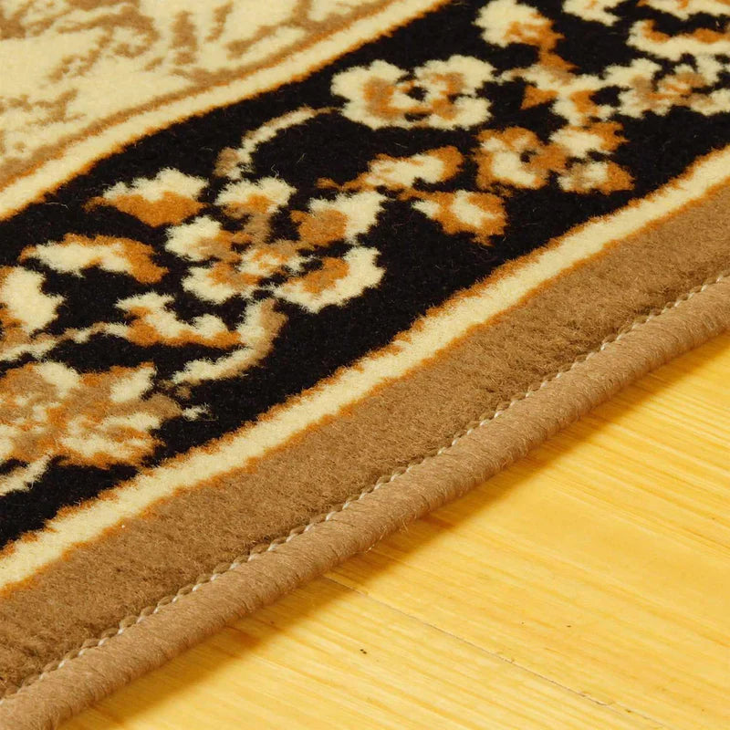 Victorian Oriental Traditional Medallion 3-Piece Indoor Area Rug Set - Perfect for Living Room, Bedroom & Dining Room Decor