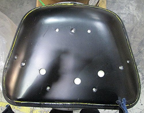 A&I Products 2-Piece Low Back Cushion Set with Steel Frame in Yellow - Replacement for John Deere Seats - Perfect for Tractors, Lawn Mowers & Outdoor Equipment