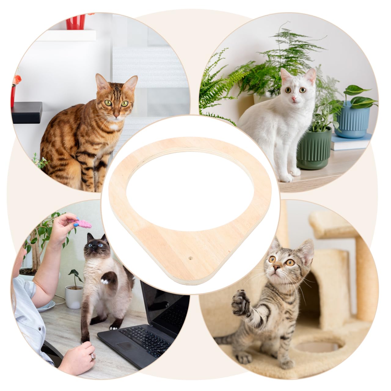 Wear-Resistant Cat Perch Frame - Scratching Post Replacement, DIY Cat Tree Shelf for Indoor Kittens & Cats | Perfect for Cat Beds, Climbing & Play Areas