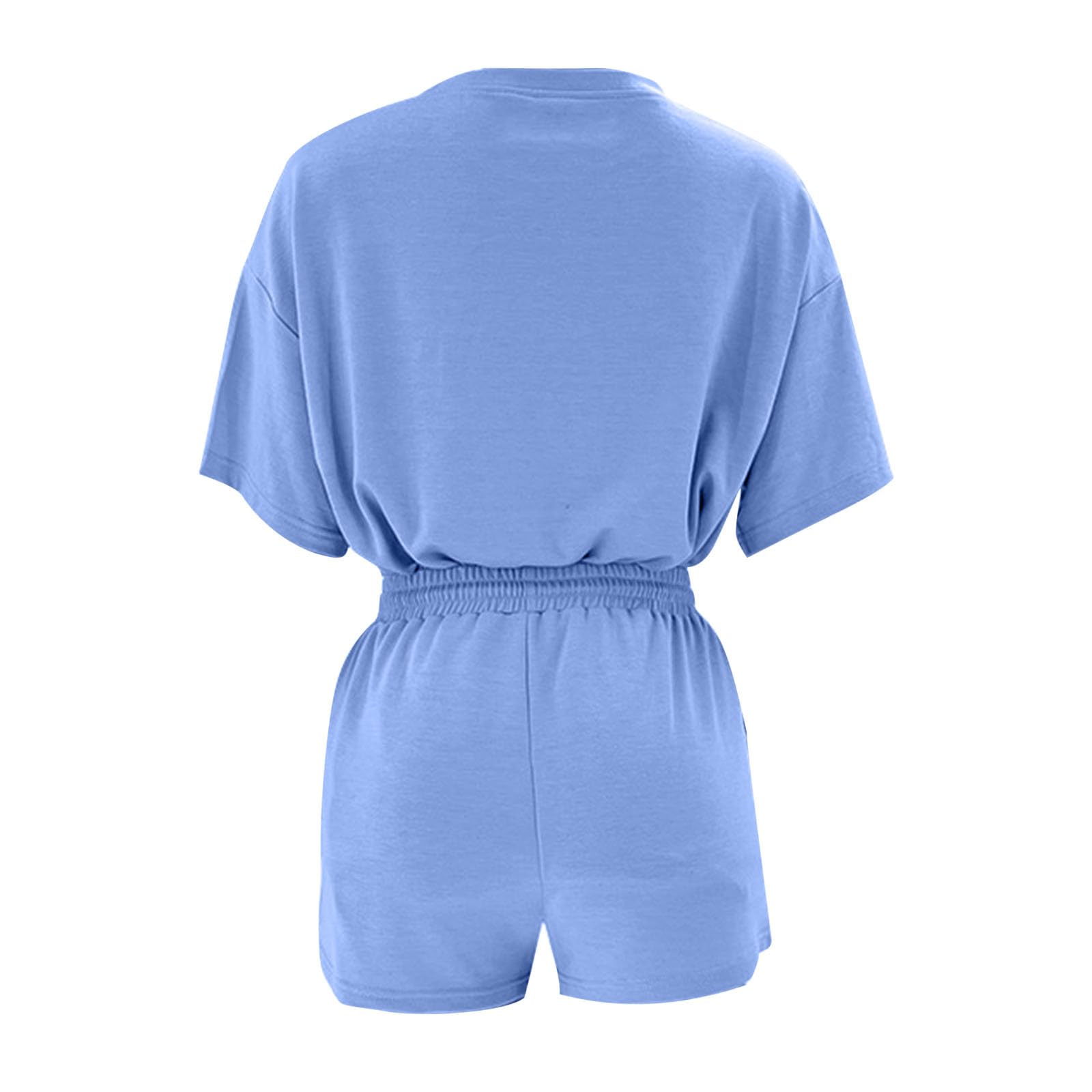 2 Piece Summer Outfits for Women - Lounge Matching Sets with Oversized Short Sleeve Tops & Shorts | Comfortable Tracksuit Set for Home, Vacation & Casual Wear