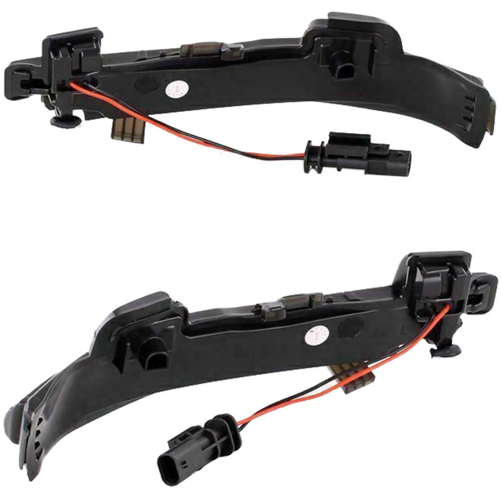 Dynamic LED Side Mirror Blinker Lamps for Volvo S60 CC II, S80 II, V40 CC II, V60 CC, V70 III - Smoked Lens Amber Turn Signal Lights Kit (OEM Replacement) - Enhance Safety & Style for Night Driving & Parking