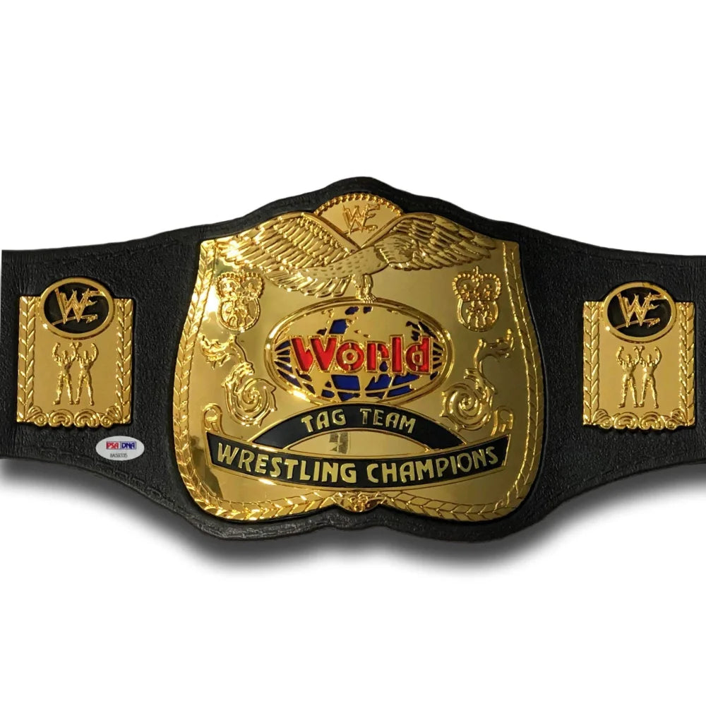 Greg Valentine & Brutus Beefcake Dual Signed WWE Championship Replica Belt - PSA/DNA Certified COA - WWF Wrestling Collectible for Display & Fan Memorabilia
