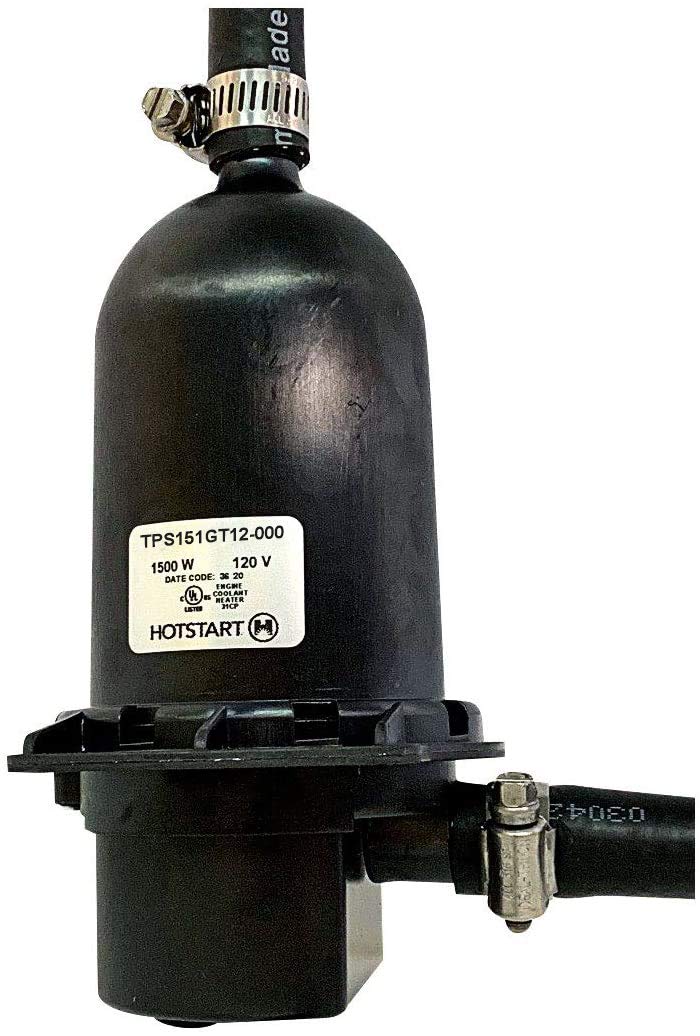 HOTSTART TPS151GT12-000 Engine Heater Kit with 5FT Hose & Mounting Hardware - Complete Diesel Engine Preheater Set for Trucks, Boats, Heavy Equipment in Cold Weather