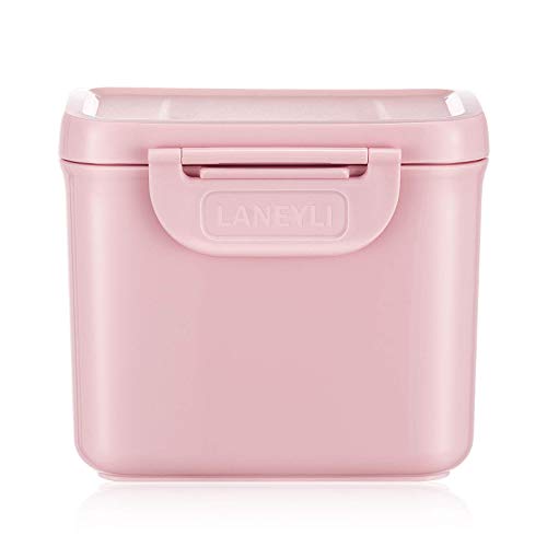 Laneyli Baby Formula Dispenser with Scoop - 0.59LB (270g) Travel Powder Container for Infant Feeding, Snack Storage & On-the-Go Use - Perfect for Daycare, Outdoor Activities & Family Trips (Pink)