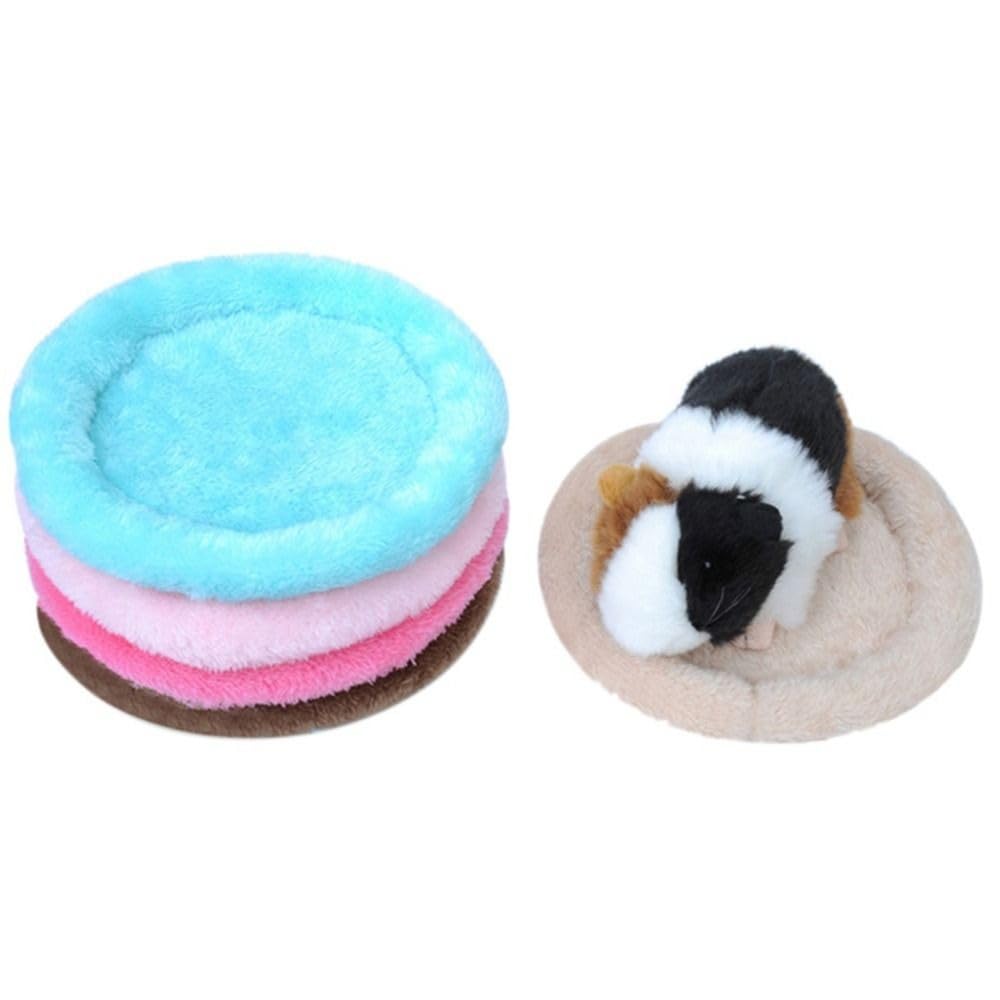 Cozy Winter Soft Fleece Guinea Pig Bed - Small Animal Pet Sleeping Mat for Hamsters, Rats & Rodents (Size S, Blue) - Perfect for Cages, Carriers & Indoor Use