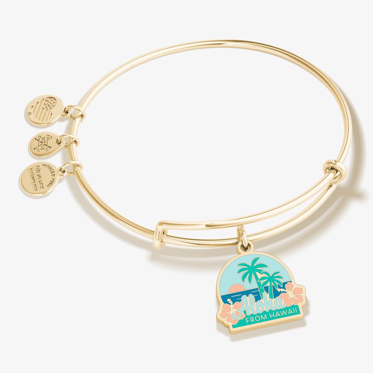 Hawaiian Charm Bangle - Handmade Tropical Island Jewelry for Women - Perfect for Beach Vacations, Summer Parties & Boho Fashion