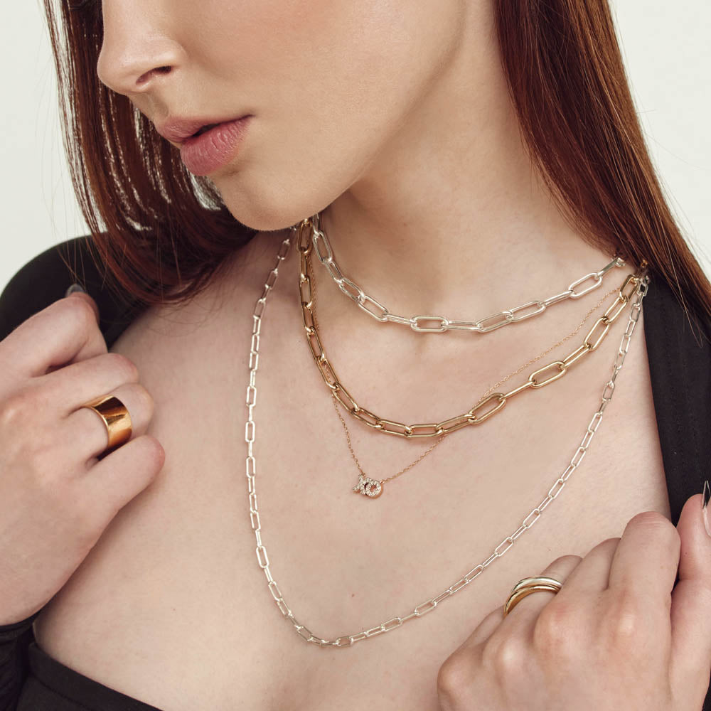 Stylish Gold Boyfriend Paperclip Chain Necklace - Perfect for Everyday Wear, Layering & Gift Giving