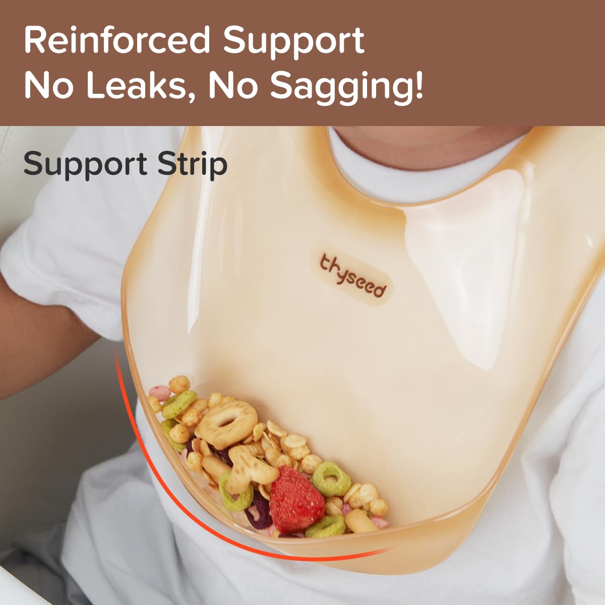Ultra Thin & Light Waterproof Silicone Baby Bibs for Toddlers - Large Pouch Food Catcher for Mess-Free Feeding | Perfect for High Chairs, Travel & On-the-Go Meals