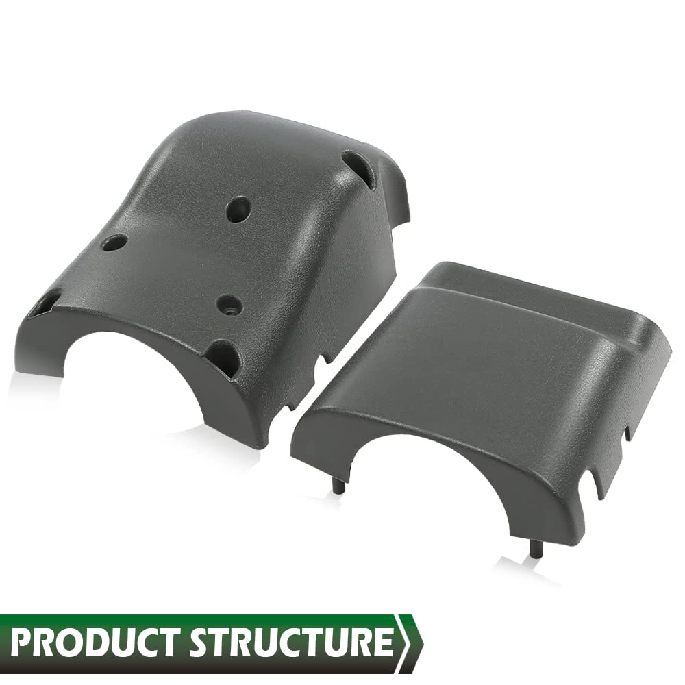 GRAND ORANGE Steering Column Cover Lower & Upper for Toyota 4Runner 1990-1995 | Tilt Wheel Compatible | Gray Plastic Replacement Lens | Perfect for Interior Restoration & DIY Car Repair Projects