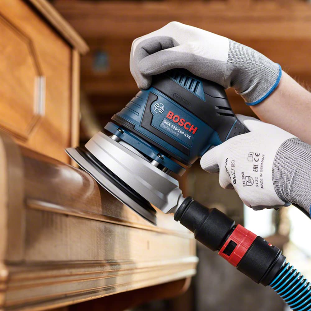 Bosch Hoja de lija 125 mm grano 40 - Pack de 5 unidades - Ideal para lijado en seco de madera, metal y superficies pintadas