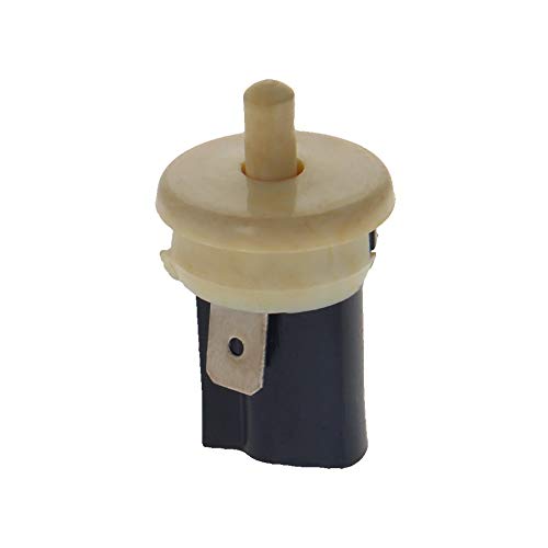 Fielect LTK-25 Refrigerator Door Light Switch Replacement - 2 Pin Momentary Fridge Switch (Black/White, AC 250V 25A) - Perfect for Whirlpool, GE, Samsung Refrigerator Repair - Home Appliance Maintenance & DIY Fixes