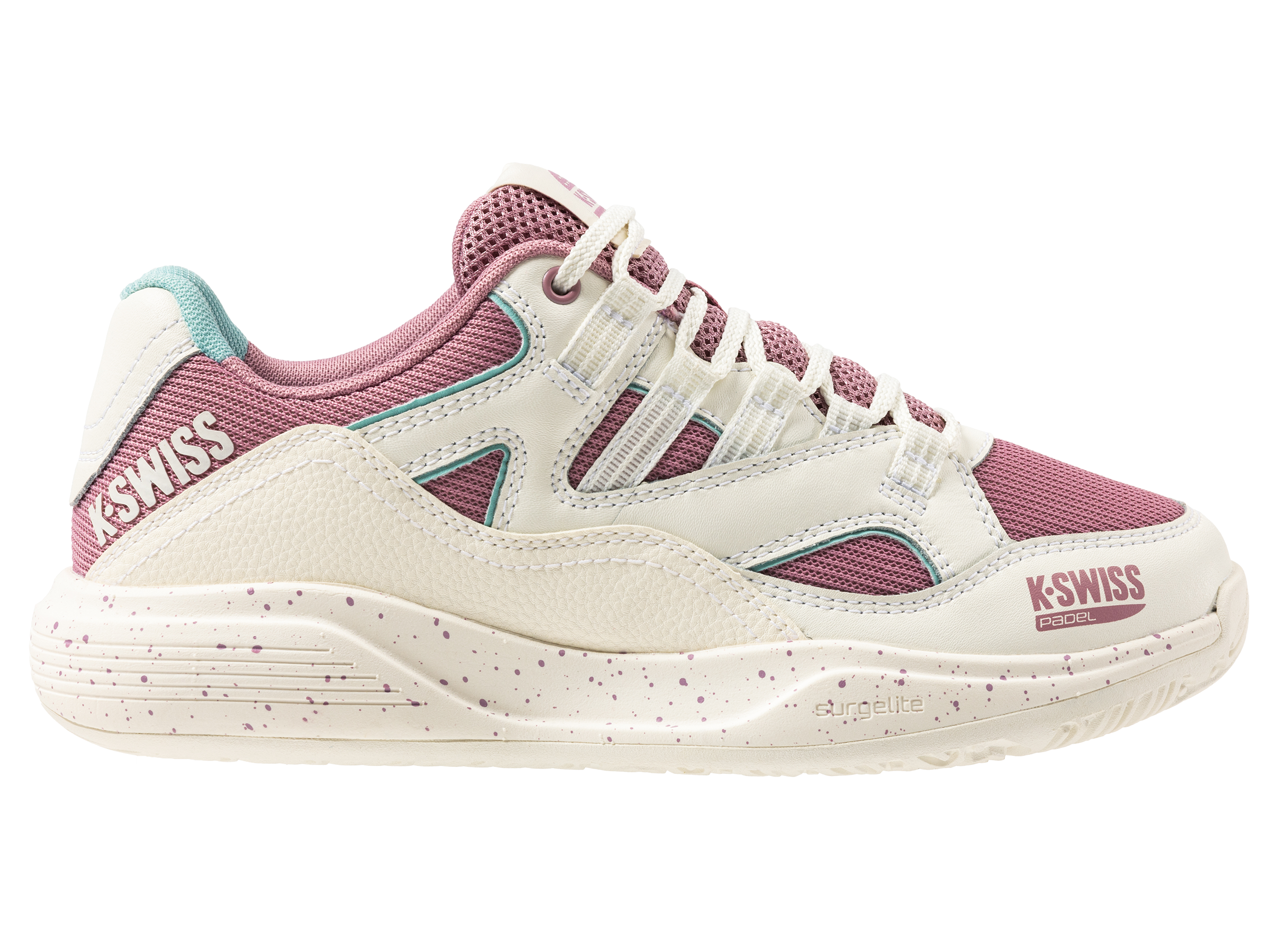 TURA TEAM Padel Racket 94435 966 M - Snow White/Lilac/Pastel Turquoise - Premium Padel Tennis Equipment for Men & Women | Perfect for Competitive Matches & Training Sessions