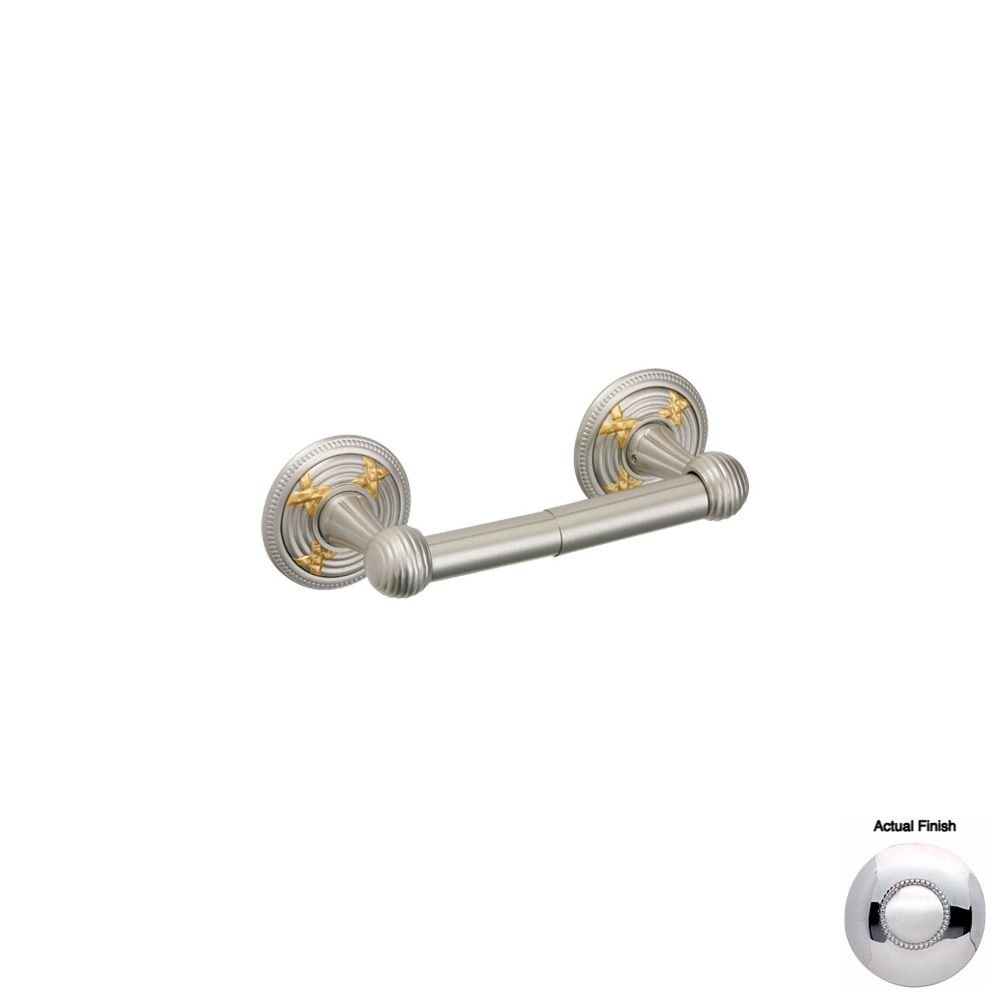 Phylrich KR50_026 Ribbon & Reed Paper Holder - Elegant Bathroom Accessory for Towels & Toilet Paper - Perfect for Modern Home & Hotel Decor