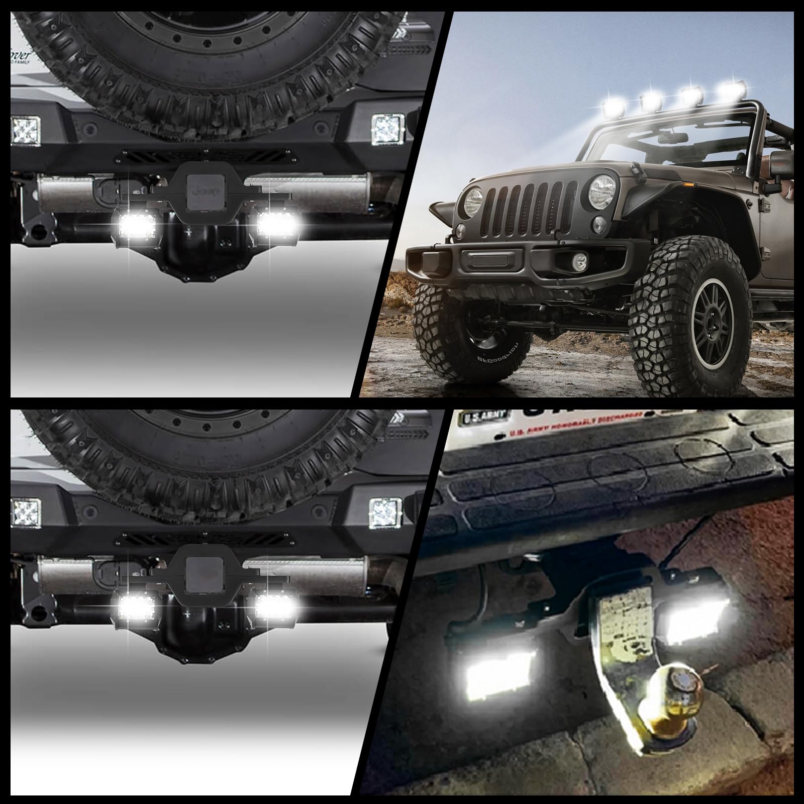 EBESTauto 4 Inch LED Work Light Pods with 2.5