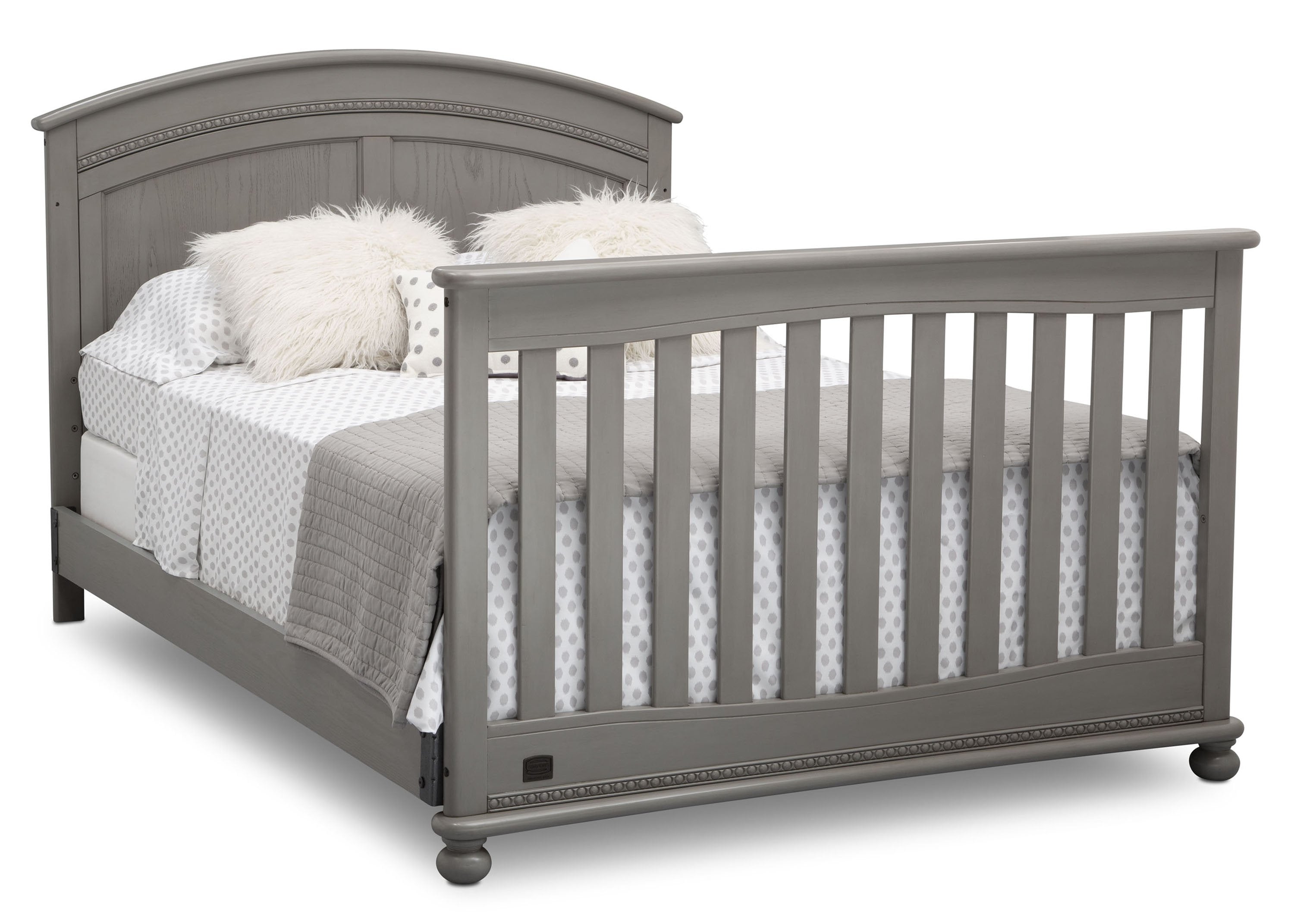 Ainsworth 4-in-1 Convertible Baby Crib - Toddler Bed, Daybed & Full-Size Bed - Safe Nursery Furniture for Newborns & Kids - Perfect for Bedrooms & Daycare Centers