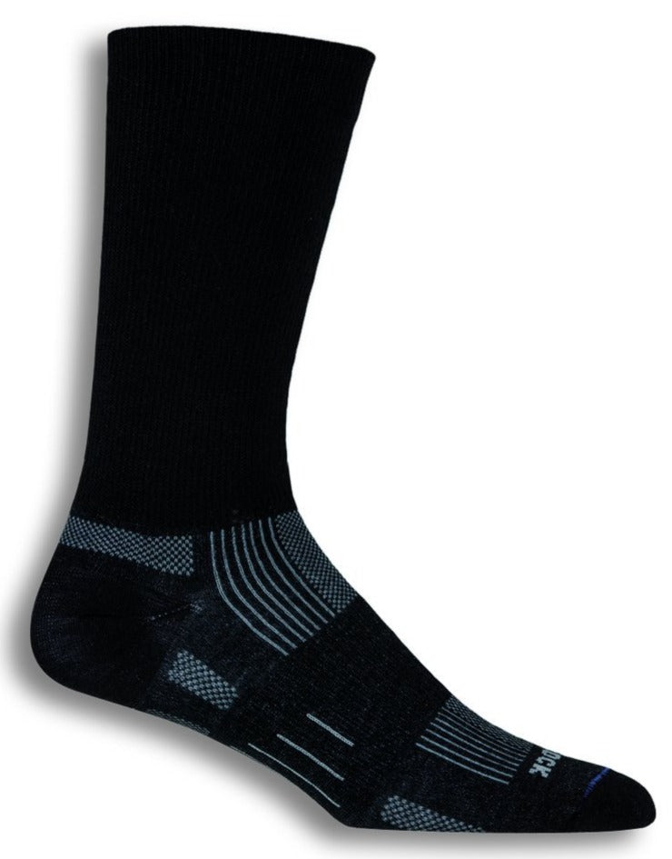Wrightsock Eco Explore Crew Socks - Moisture Wicking, Odor Resistant Hiking & Outdoor Socks for Men & Women - Perfect for Trekking, Camping & Adventure Travel