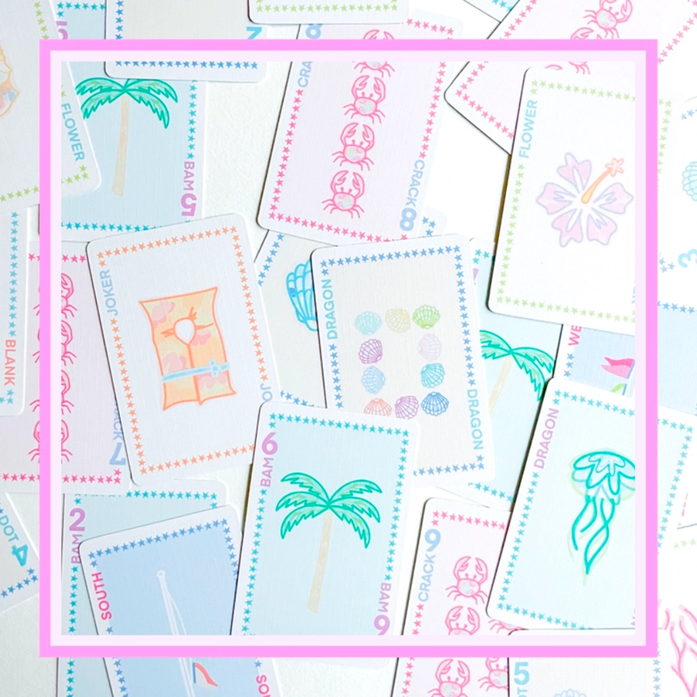 Play Away Mahjong Cards - Portable Travel & Beach Game Set for Adults & Families | Perfect for Outdoor, Picnic, Vacation & Party Fun