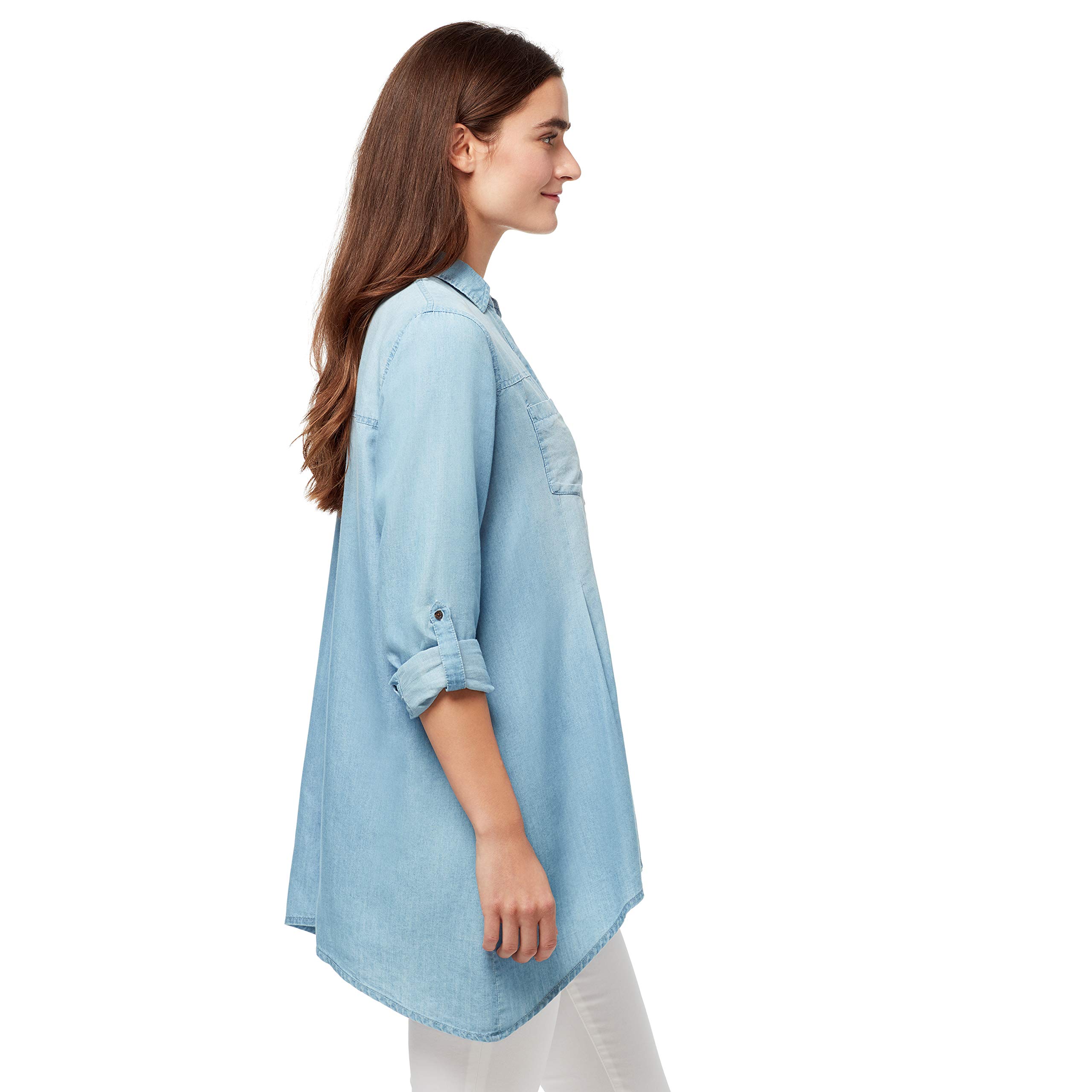 Vintage American Blues Women's Floral Flounce Button Up Shirt - Casual Boho Chic Blouse for Summer, Music Festivals & Date Nights