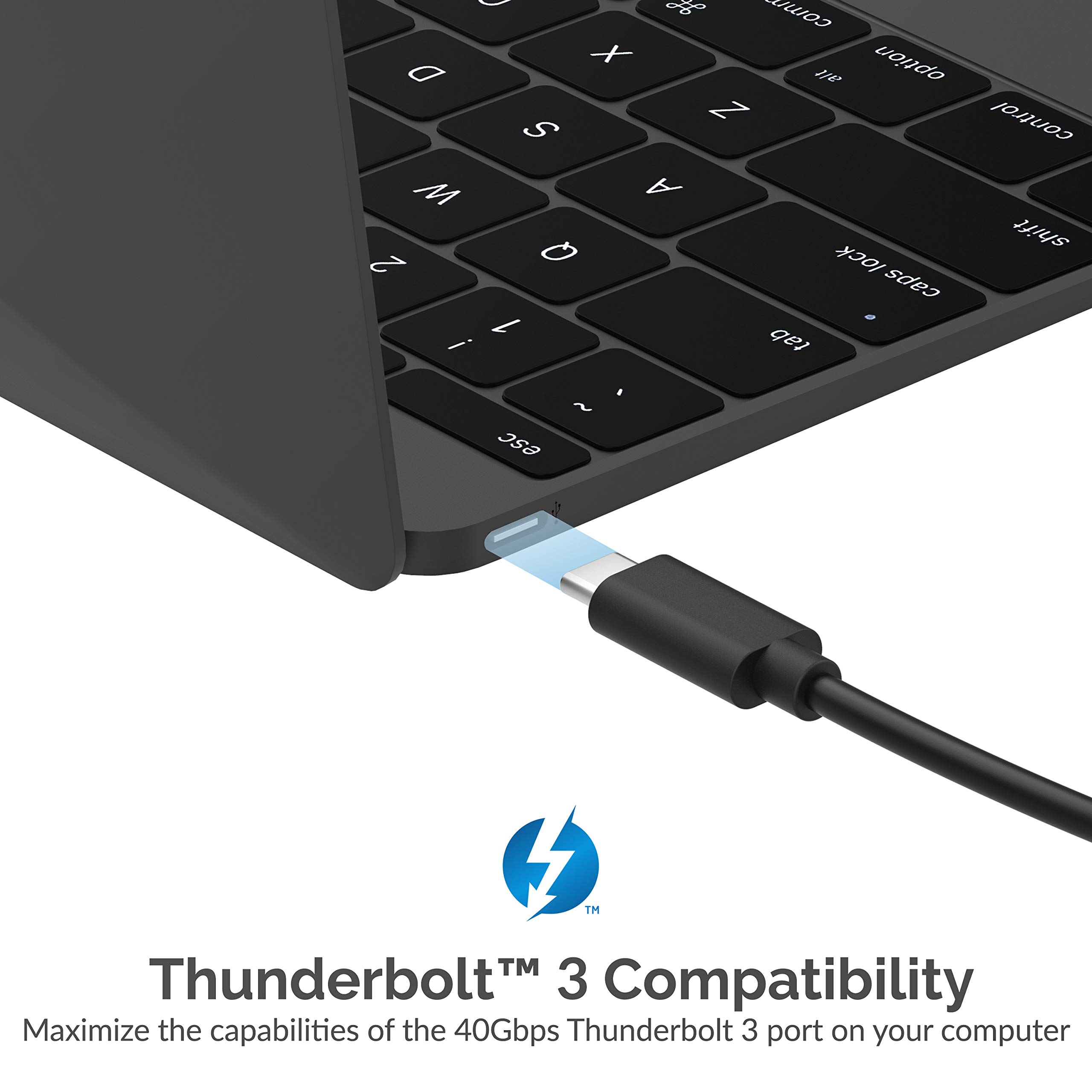 Sabrent Thunderbolt 3 to 10G Ethernet Adapter (TH-3WEA) - High-Speed Wired Network Connection for MacBook Pro, iMac & Windows Laptops - Perfect for Gaming, Video Editing & Large File Transfers